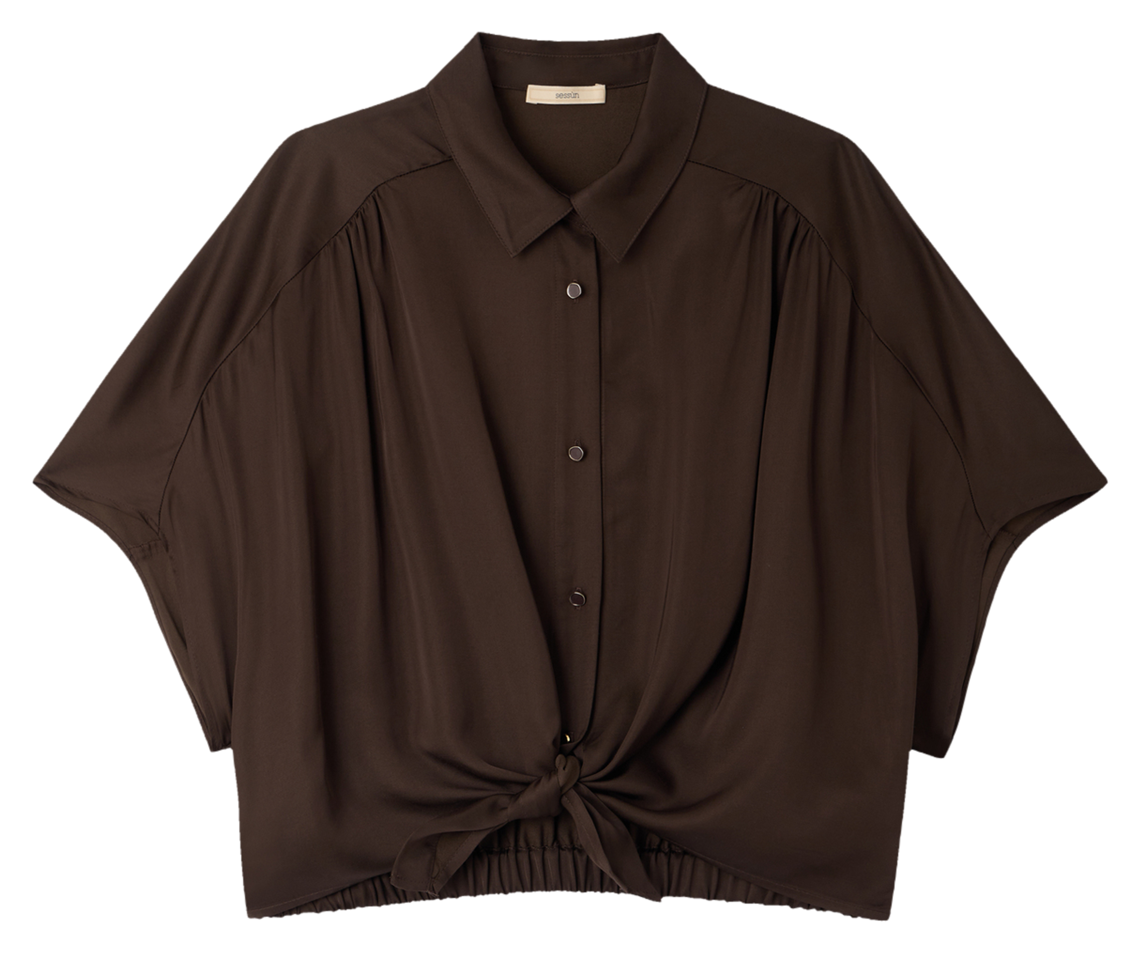 Chemise droite col classique | Marron SESSUN Femme