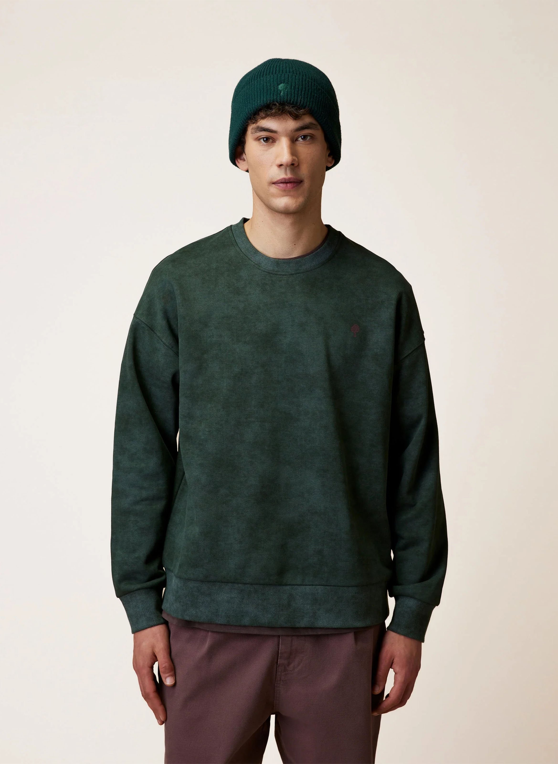 Round-neck sweatshirt FAGUO Green