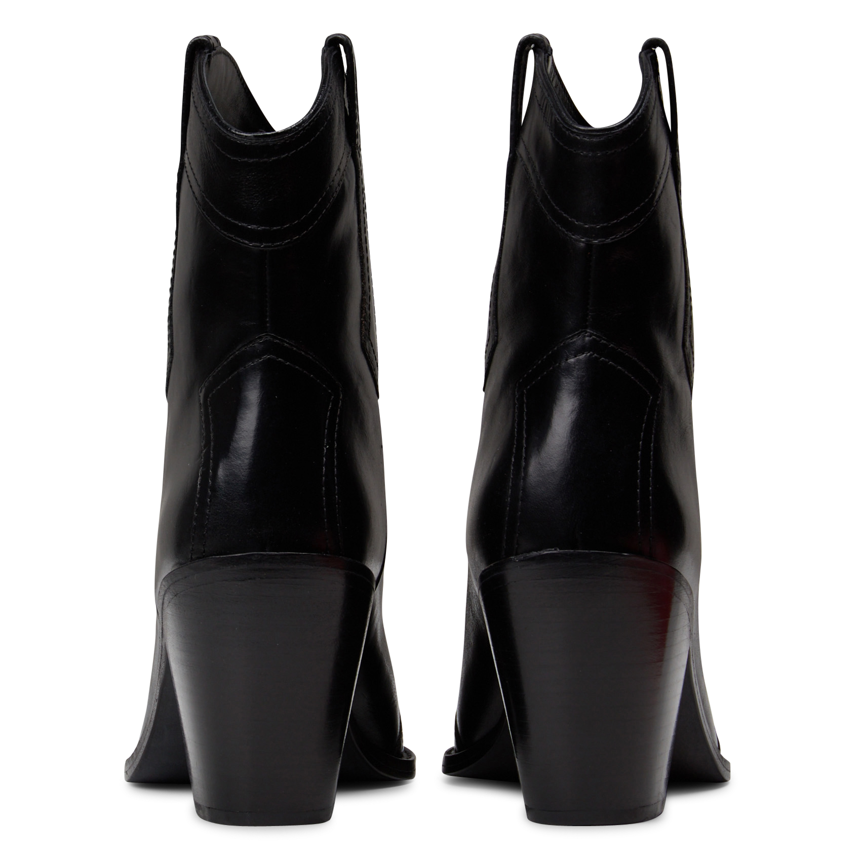 Leather mid-calf boots with pointed toe ZADIG&VOLTAIRE Black