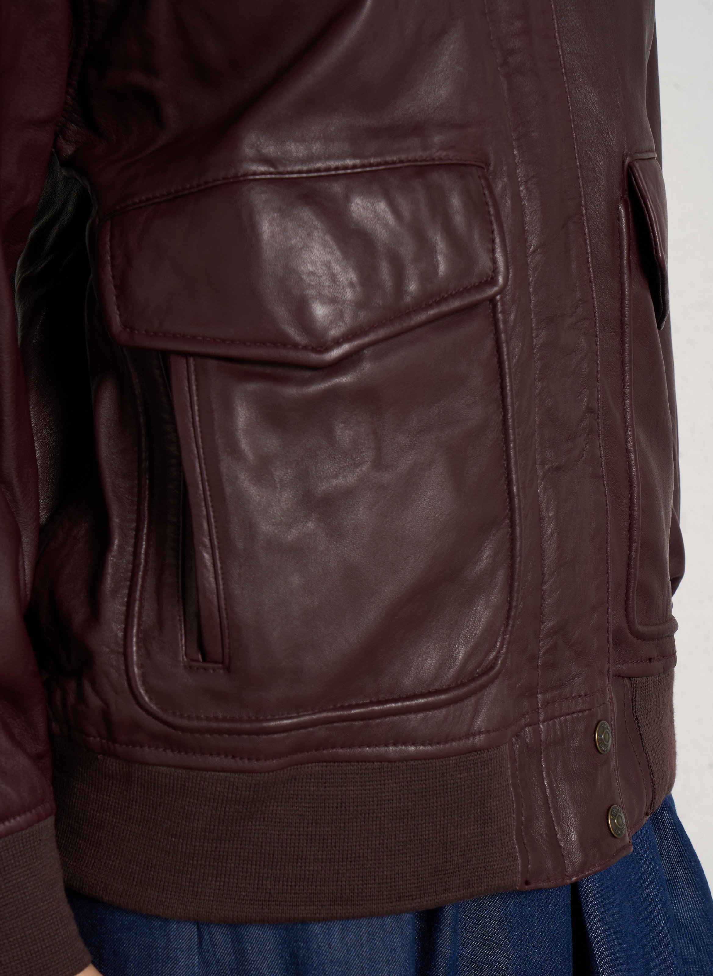 Blouson en cuir  SCHOTT Rouge