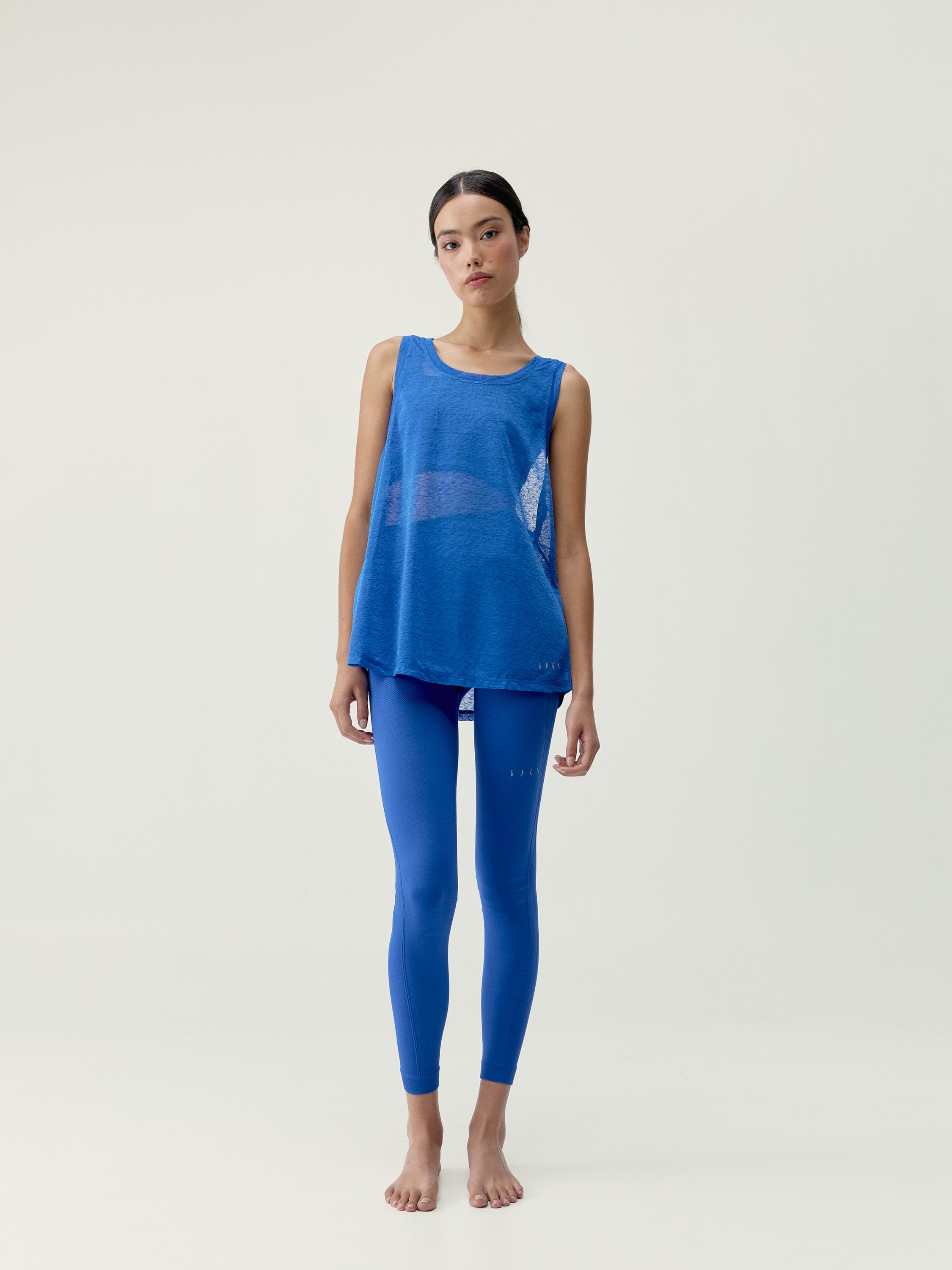 Sleeveless Performance Sports T-Shirt | Blue BORN Women