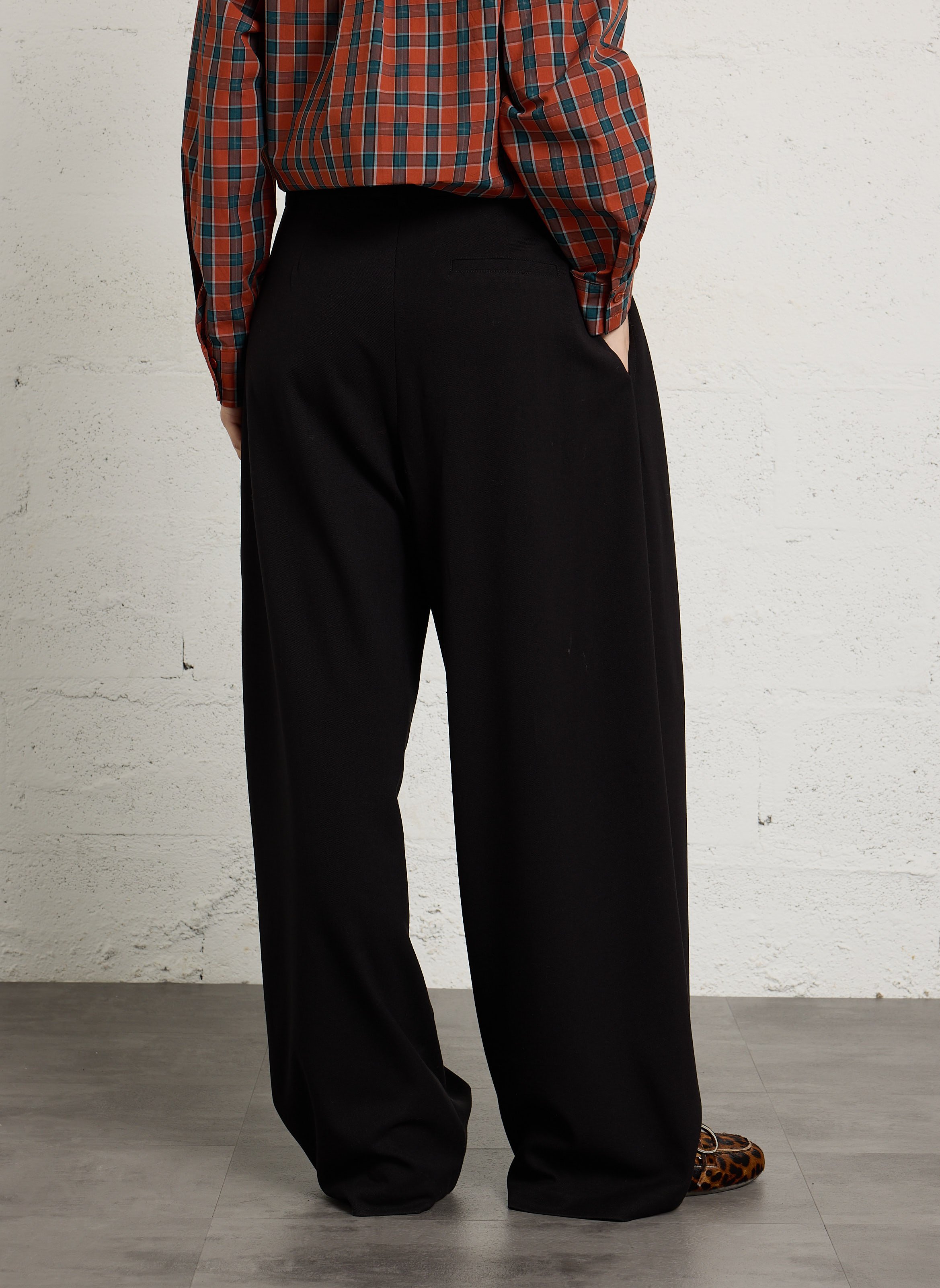 Wide-leg pants SUNCOO Black