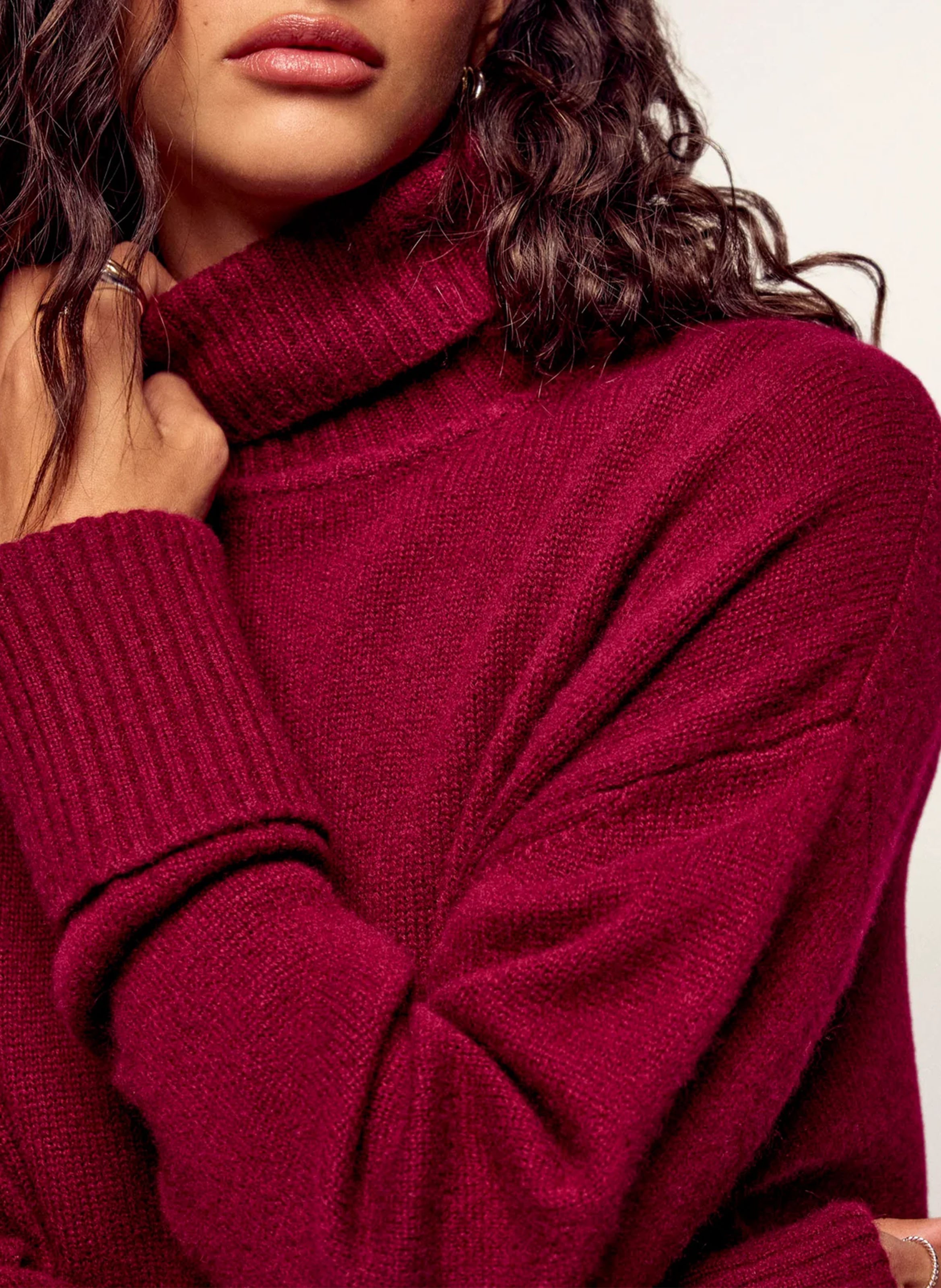 Pull oversize en cachemire FROM FUTURE Rouge