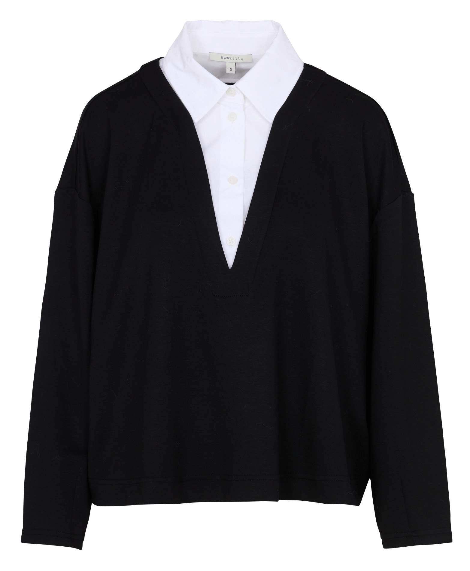 2-in-1-Top mit langen Ärmeln HUMILITY Schwarz
