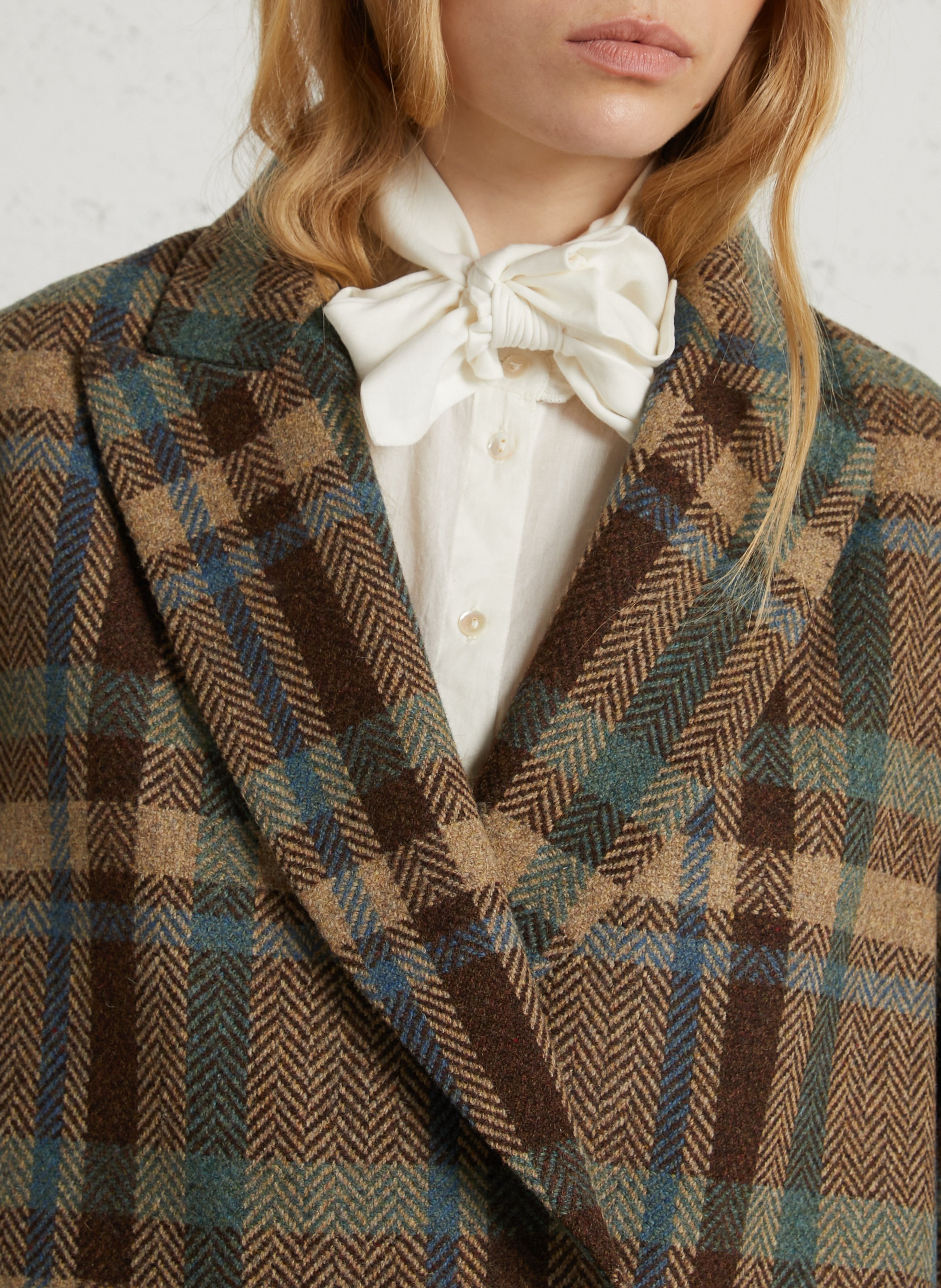 Straight coat DIEGA Blue