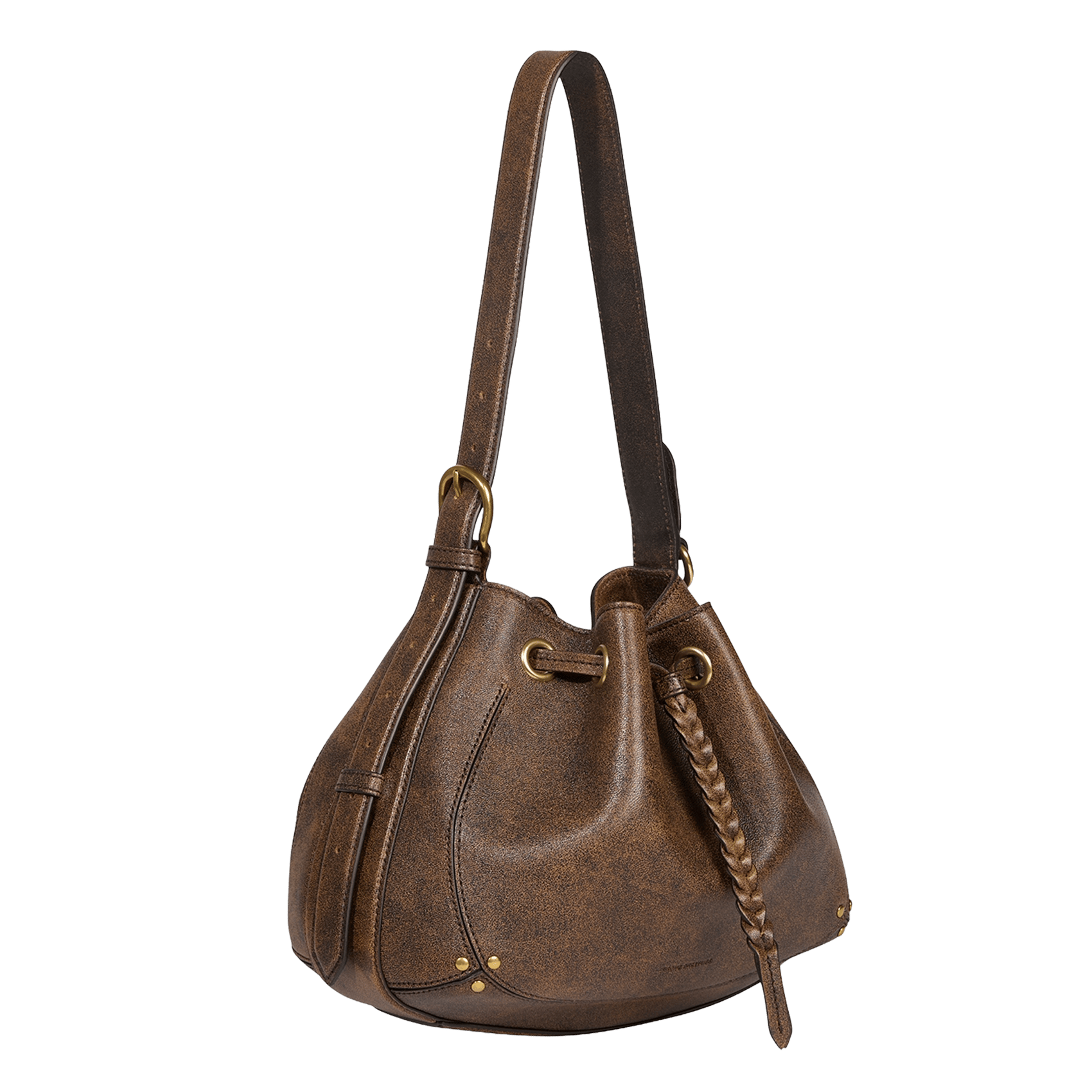 Leather handbag JEROME DREYFUSS Brown