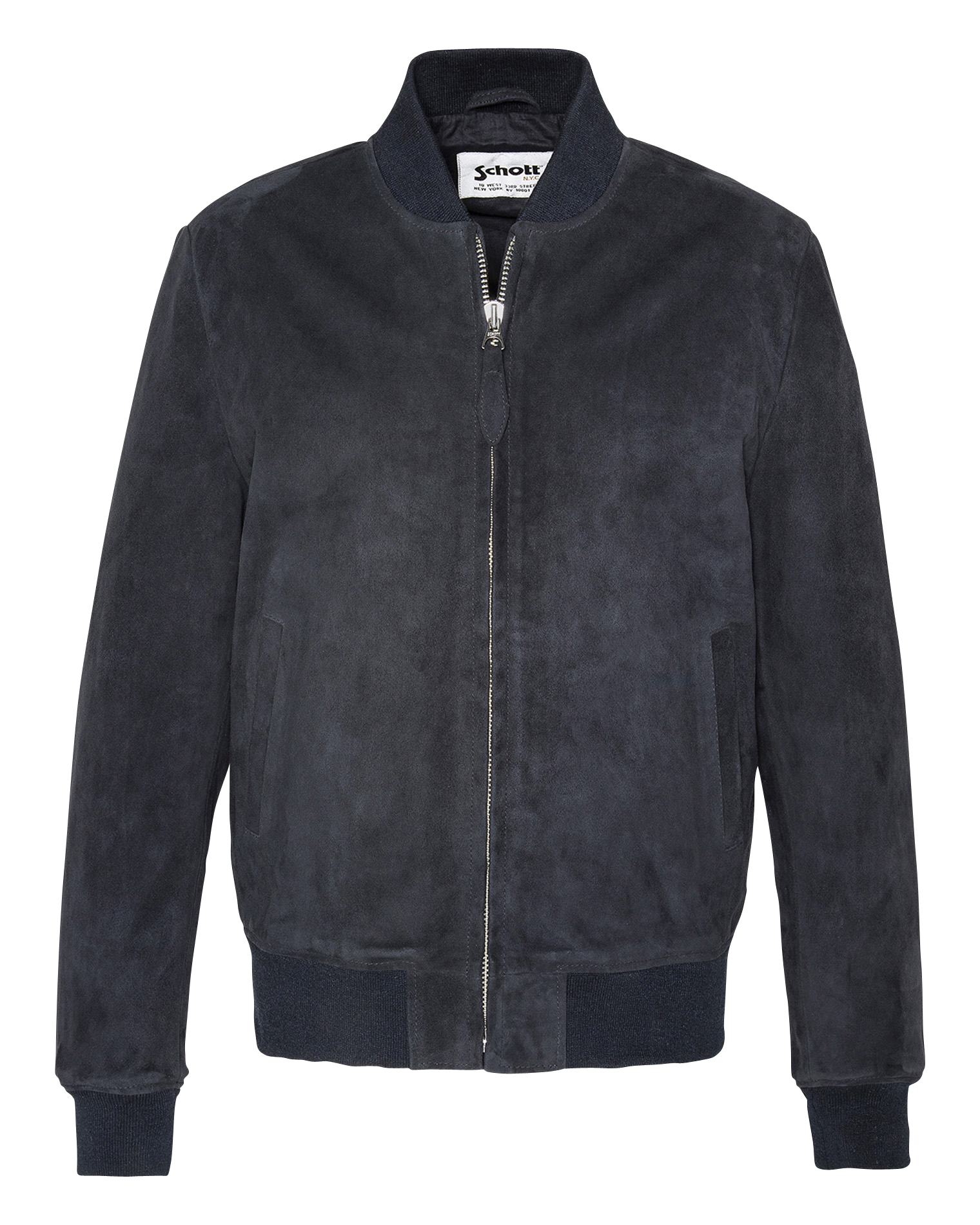 Blouson zippé en cuir SCHOTT