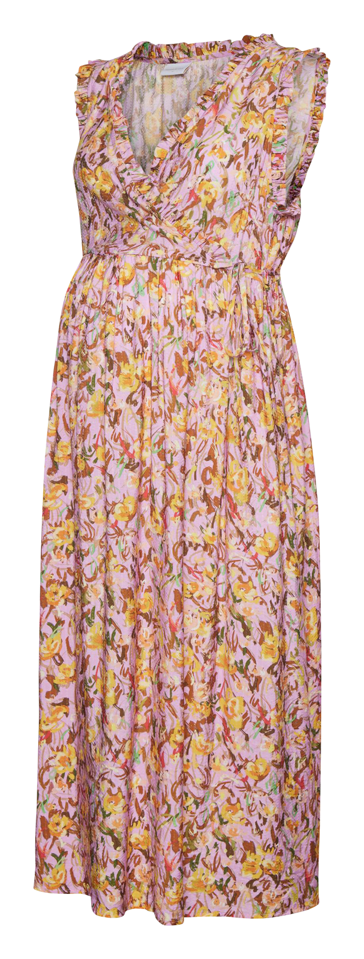 Maternity wrap dress MAMALICIOUS Multicolored