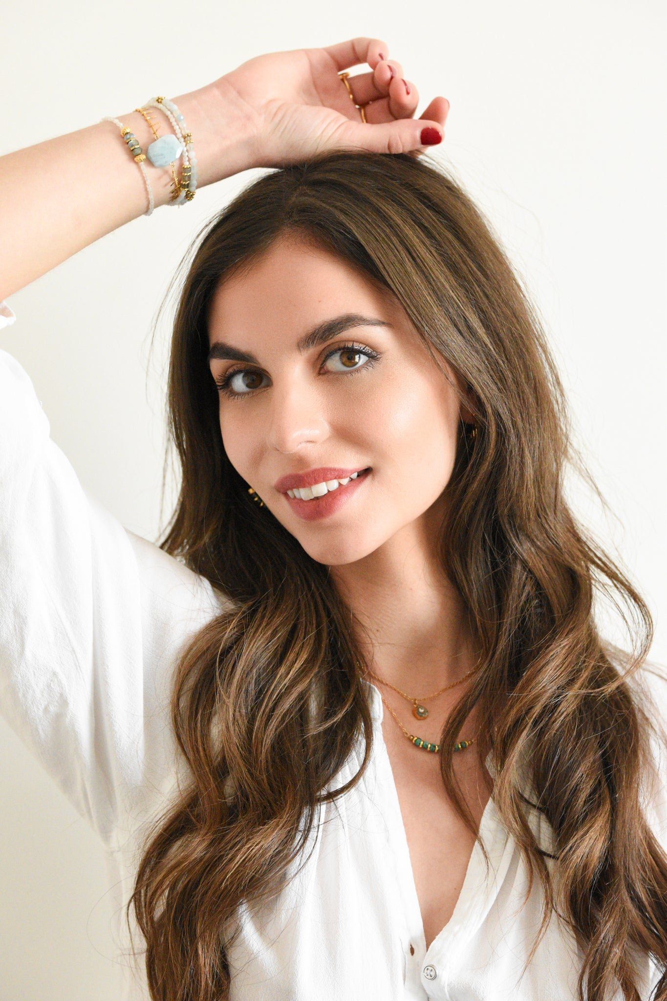 Obsidian necklace GINANDGER Black