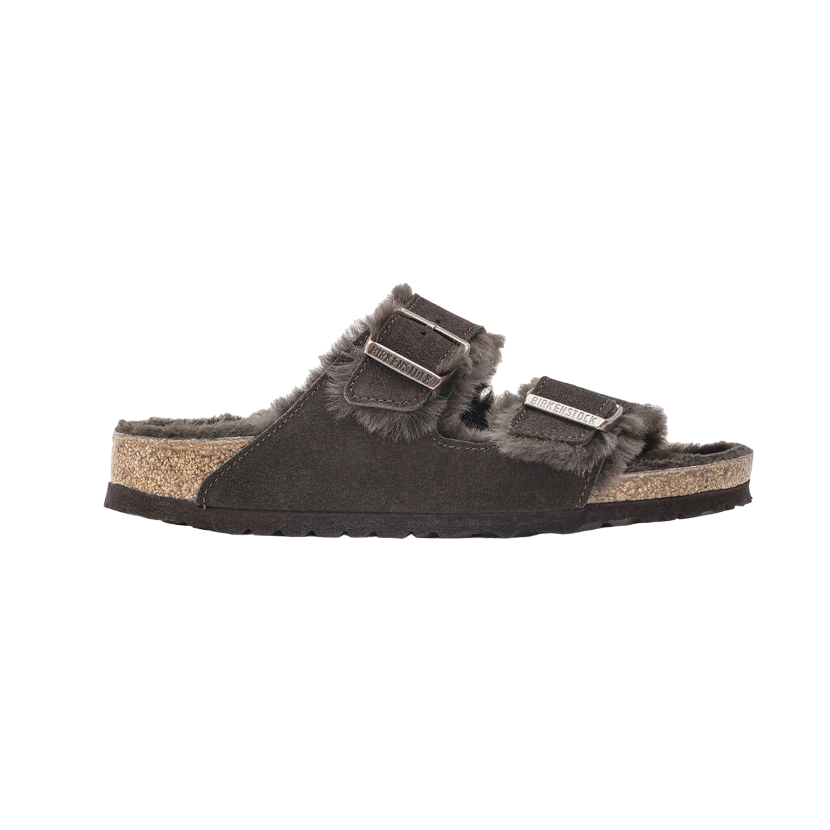 Faux leather sandals BIRKENSTOCK Brown