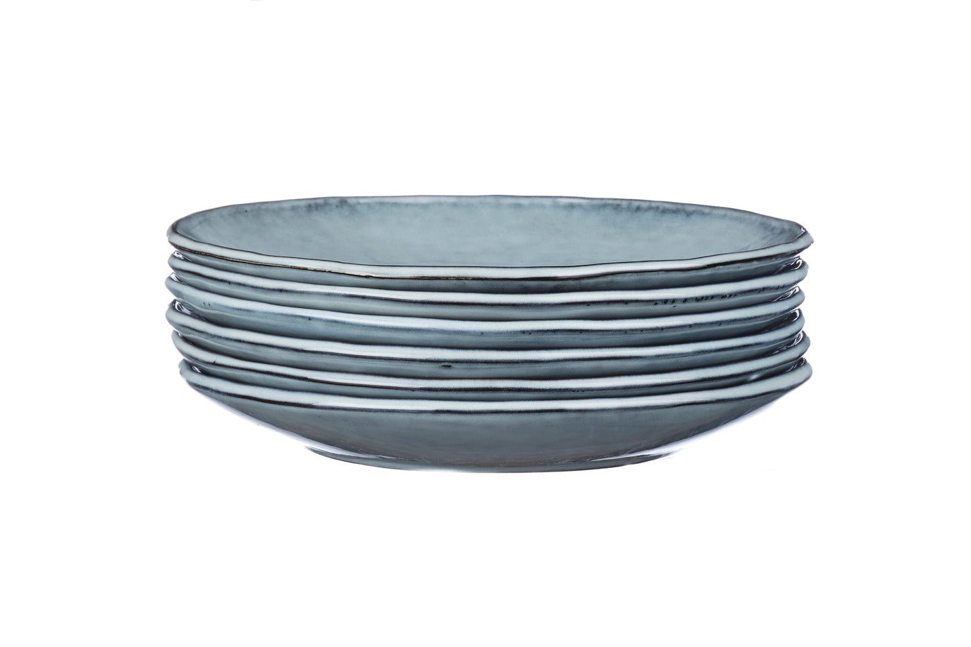 Cloud storm gray ø27cm plate - 6 pieces BJORN Grey