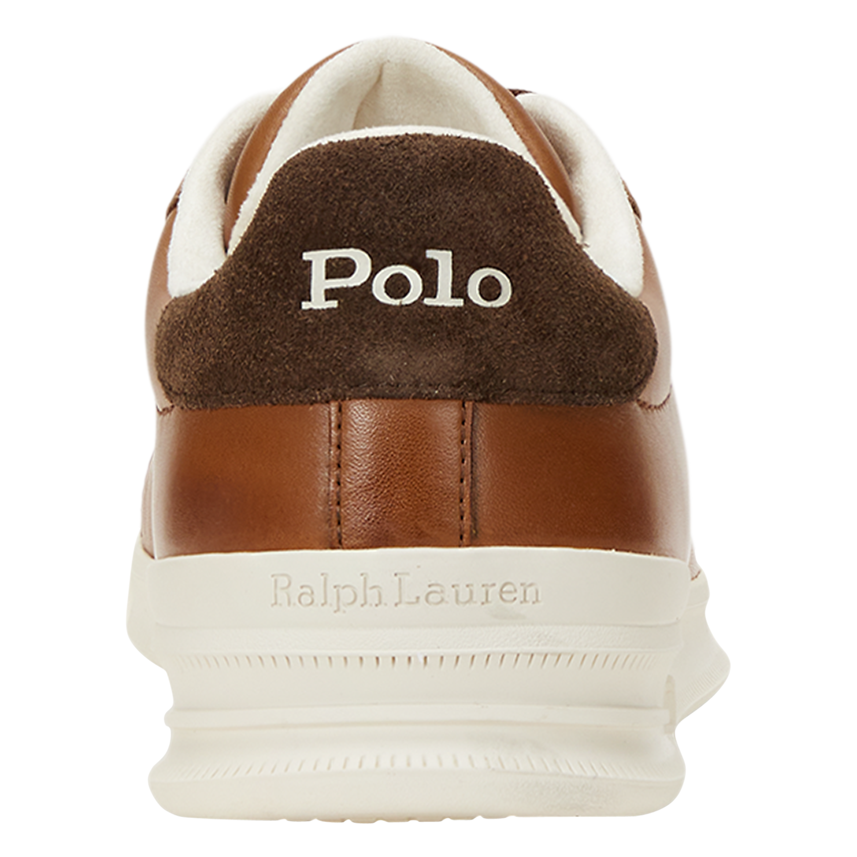 Smooth leather low-top sneakers POLO RALPH LAUREN Brown