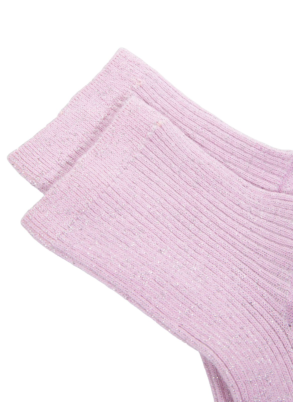 Chaussettes mi-hautes pailletées ANT45 Rose