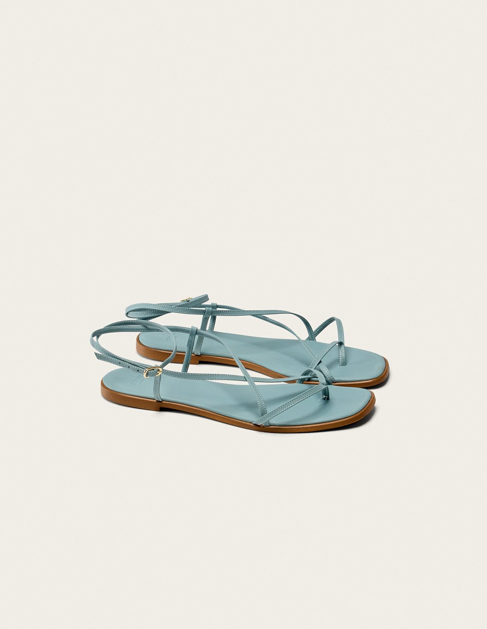 Faux leather sandals ODAJE EX. M.MOUSTACHE Blue