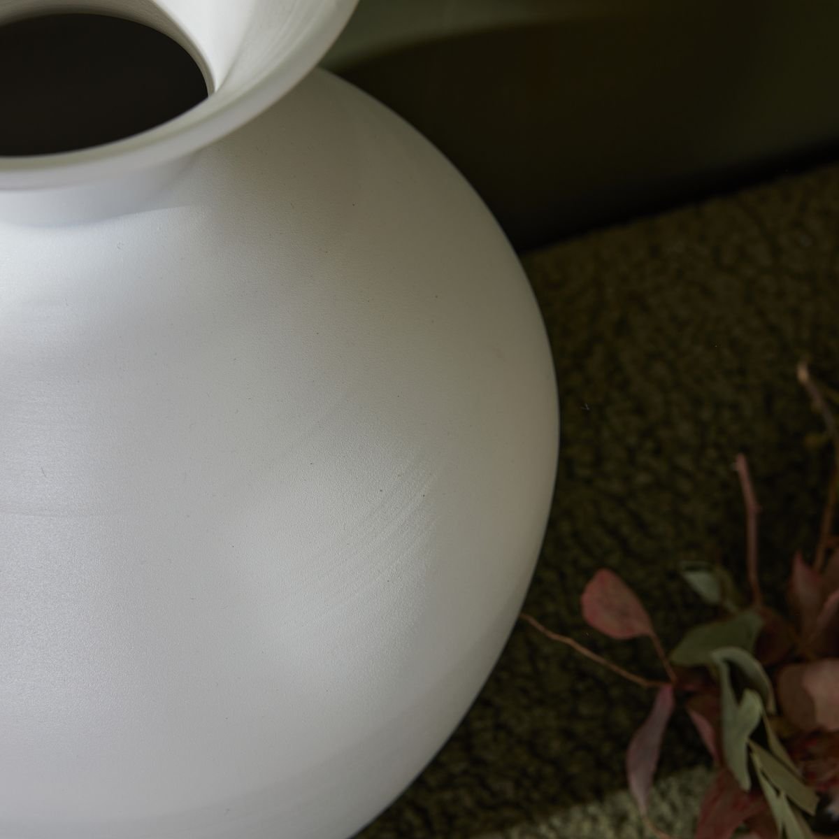 Vase en métal FACTORY Blanc