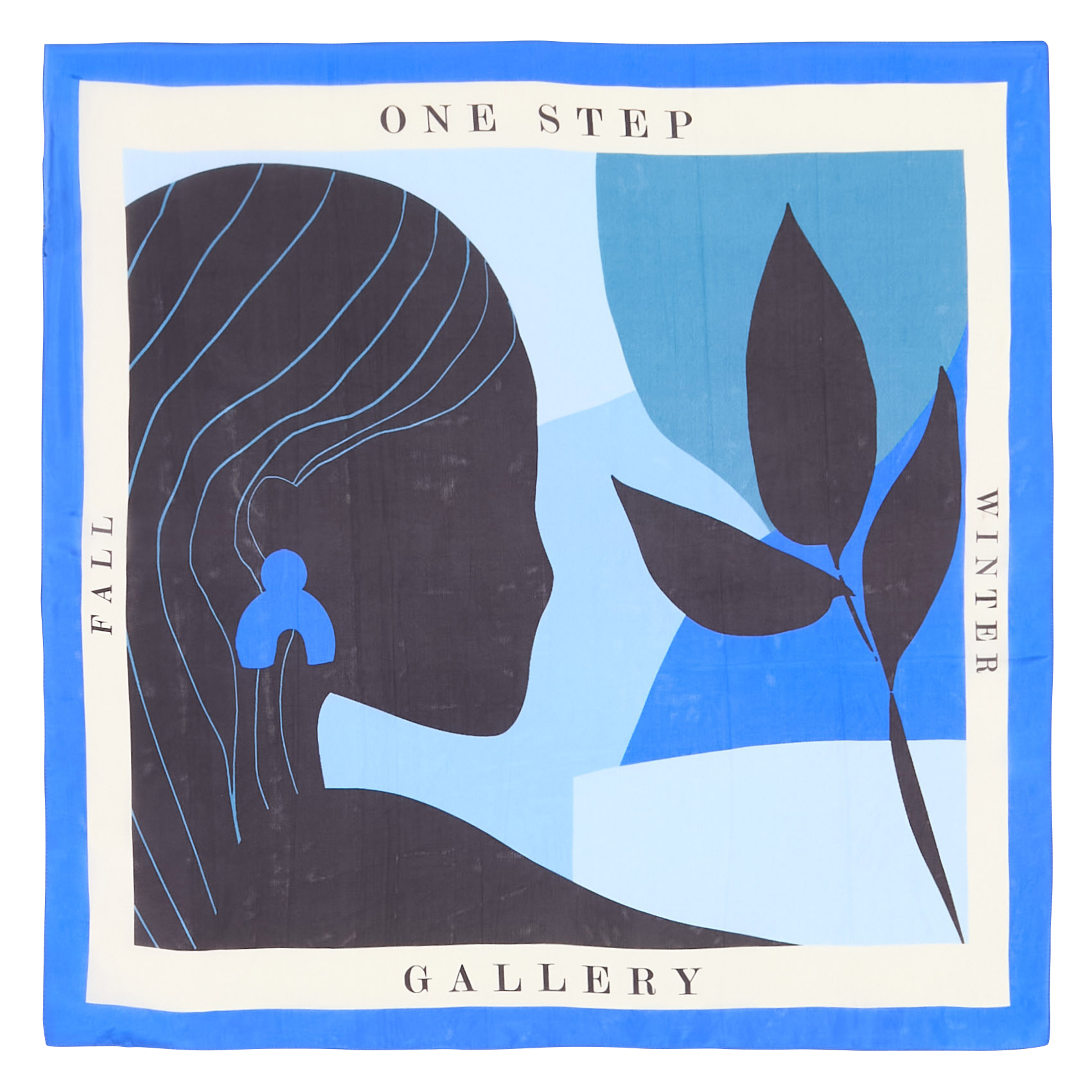 Foulard en soie ONE STEP Bleu