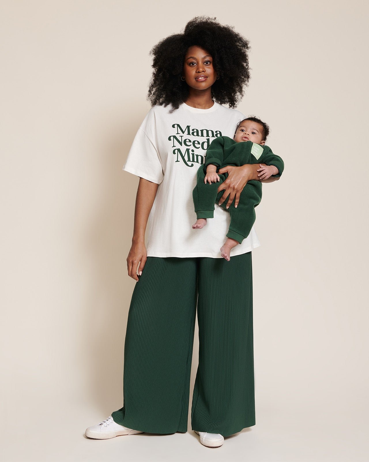 The baby sunshine jumpsuit in recycled fleece EMOI EMOI Green