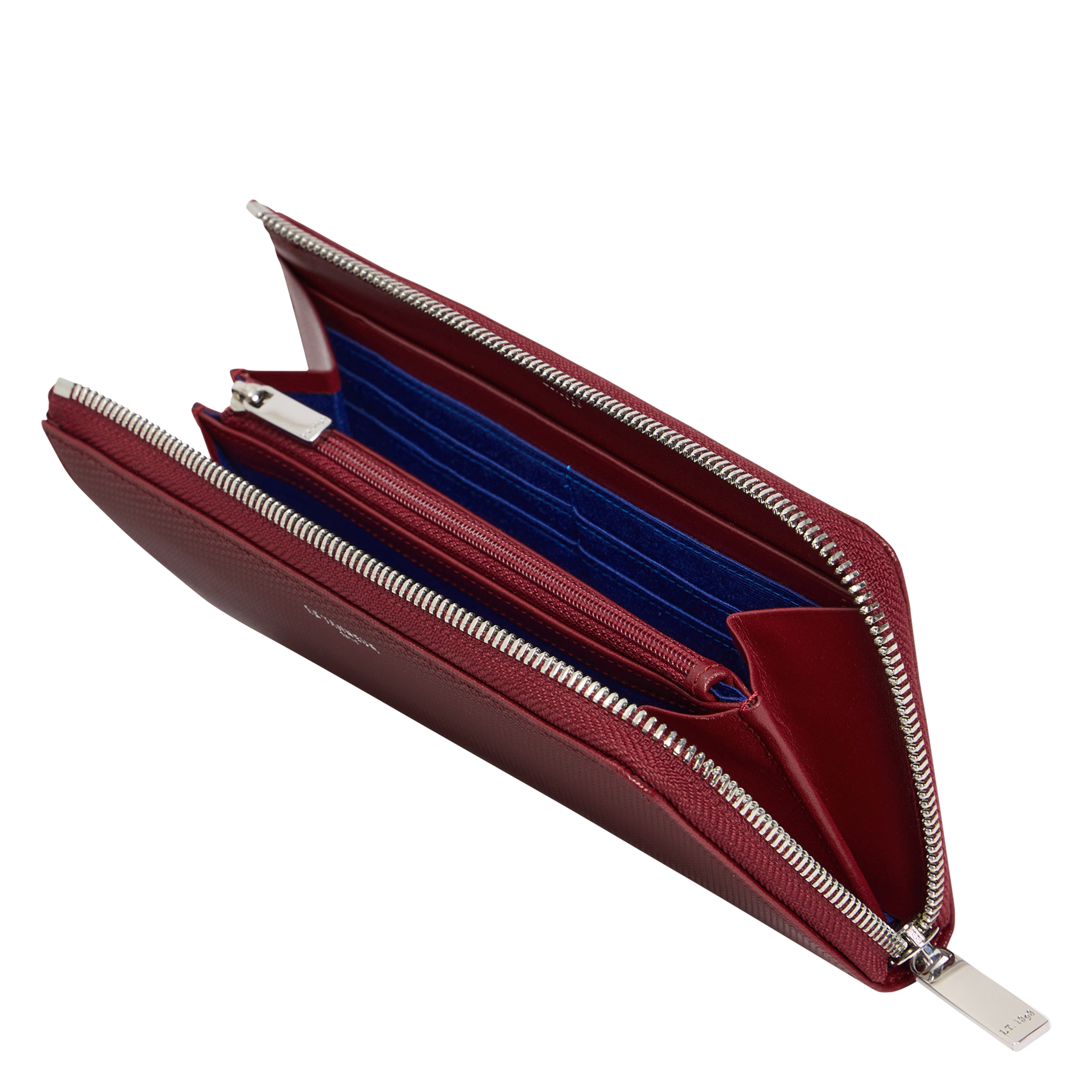 Portefeuilles zippé en cuir LE TANNEUR Rouge
