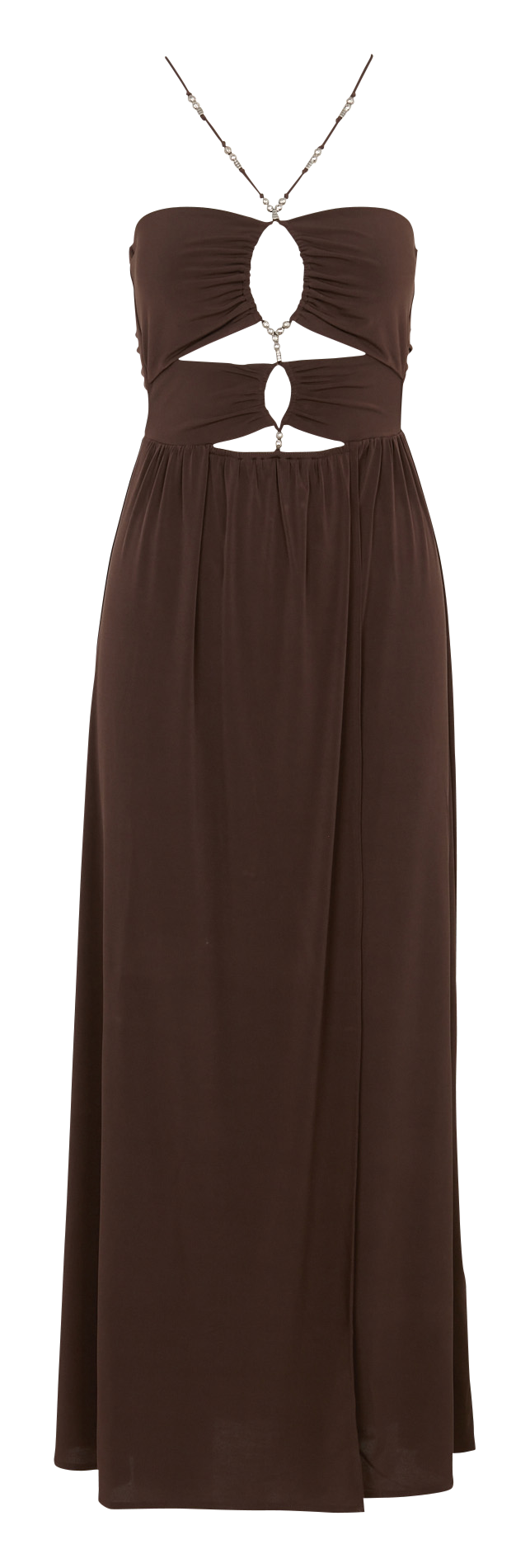 Robe midi à bretelles BA&SH Marron