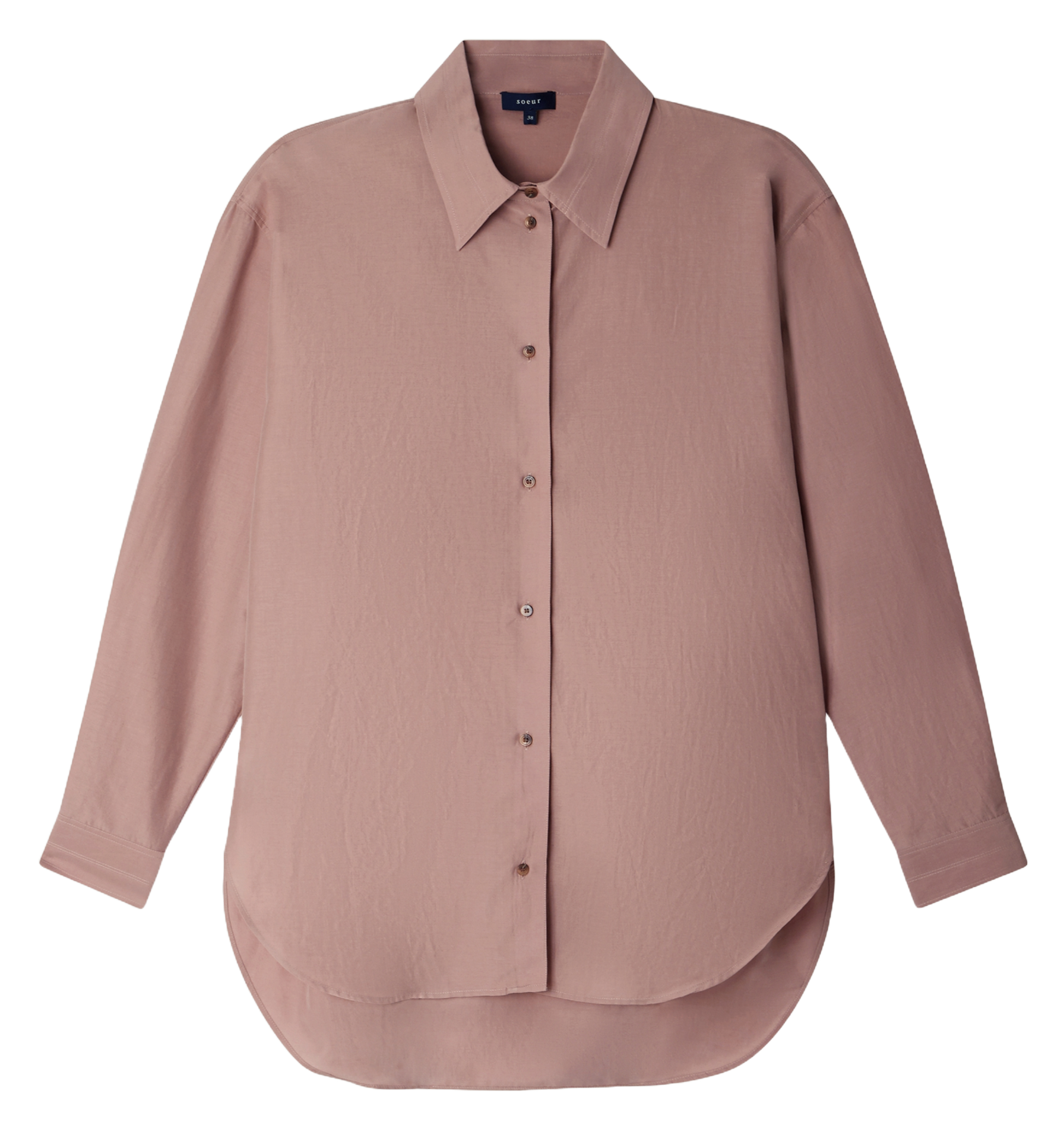 Oversize-Bluse aus Bio-Baumwolle SOEUR Rosa