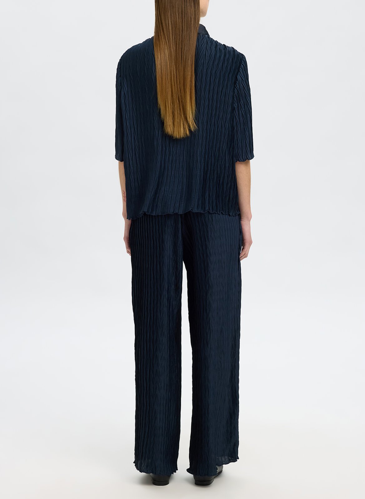 Pantalon large  SELECTED Bleu