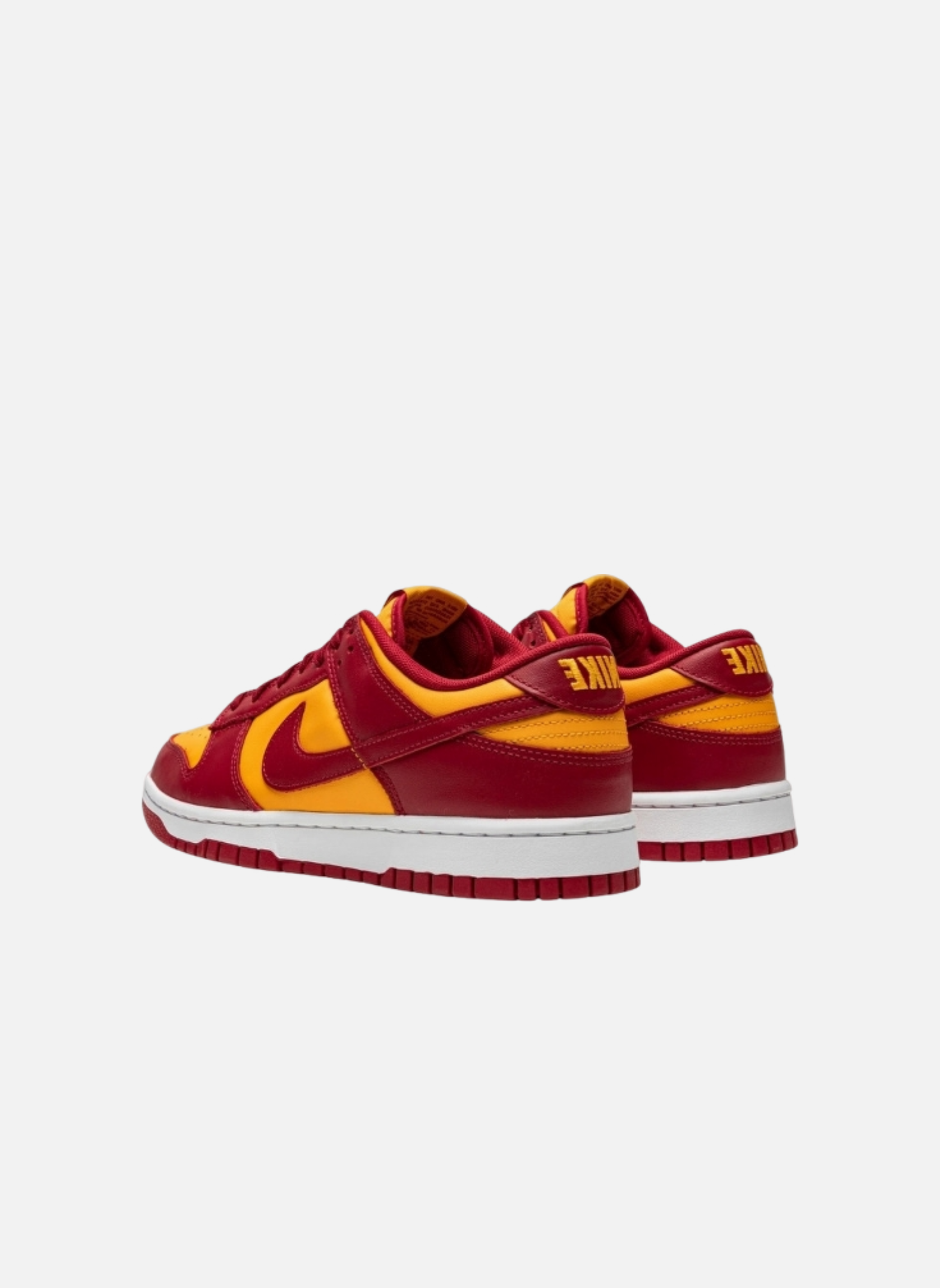Leather low-top sneakers NIKE Orange
