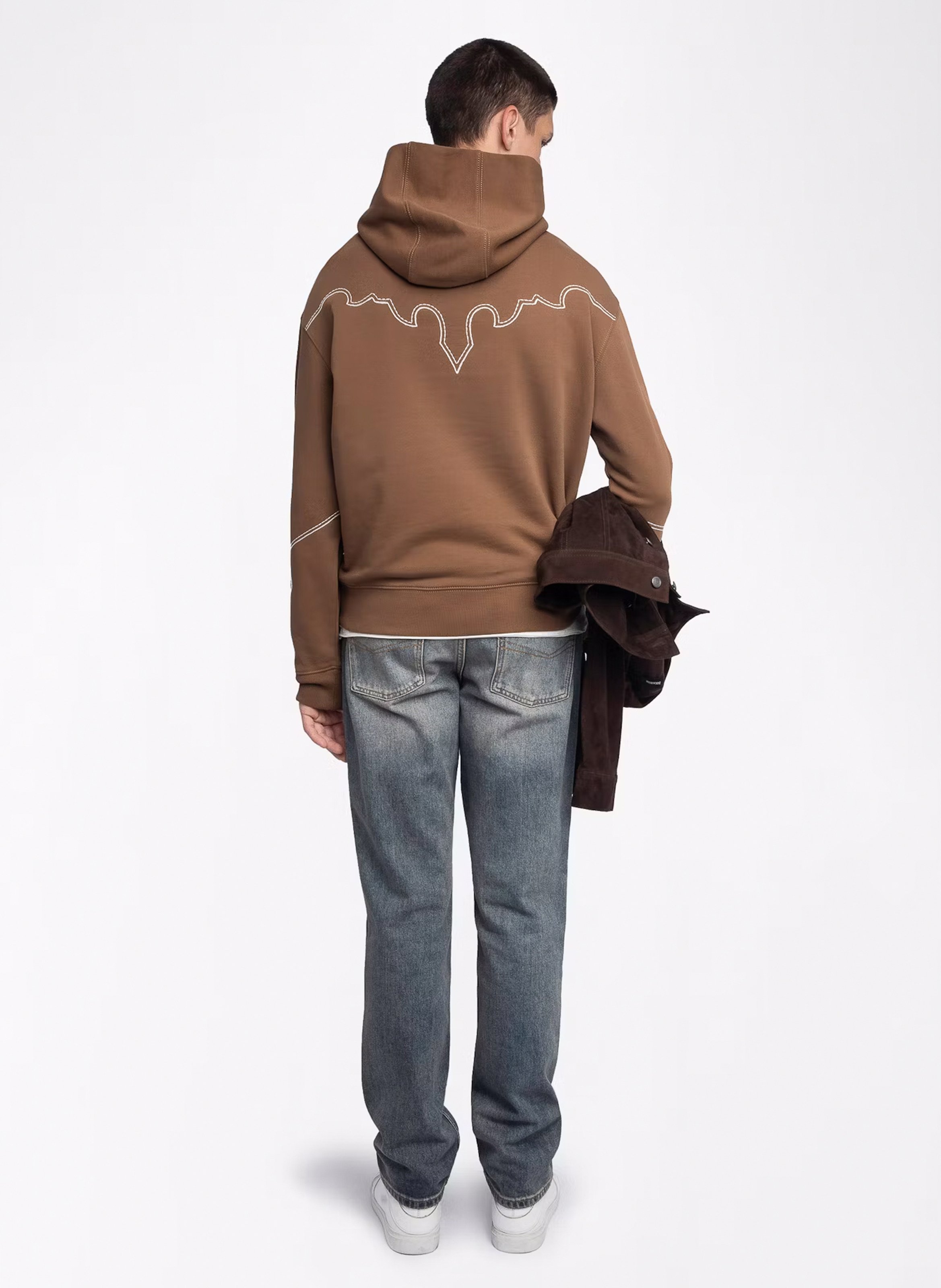 Sweat à capuche en coton ZADIG&amp;VOLTAIRE Marron