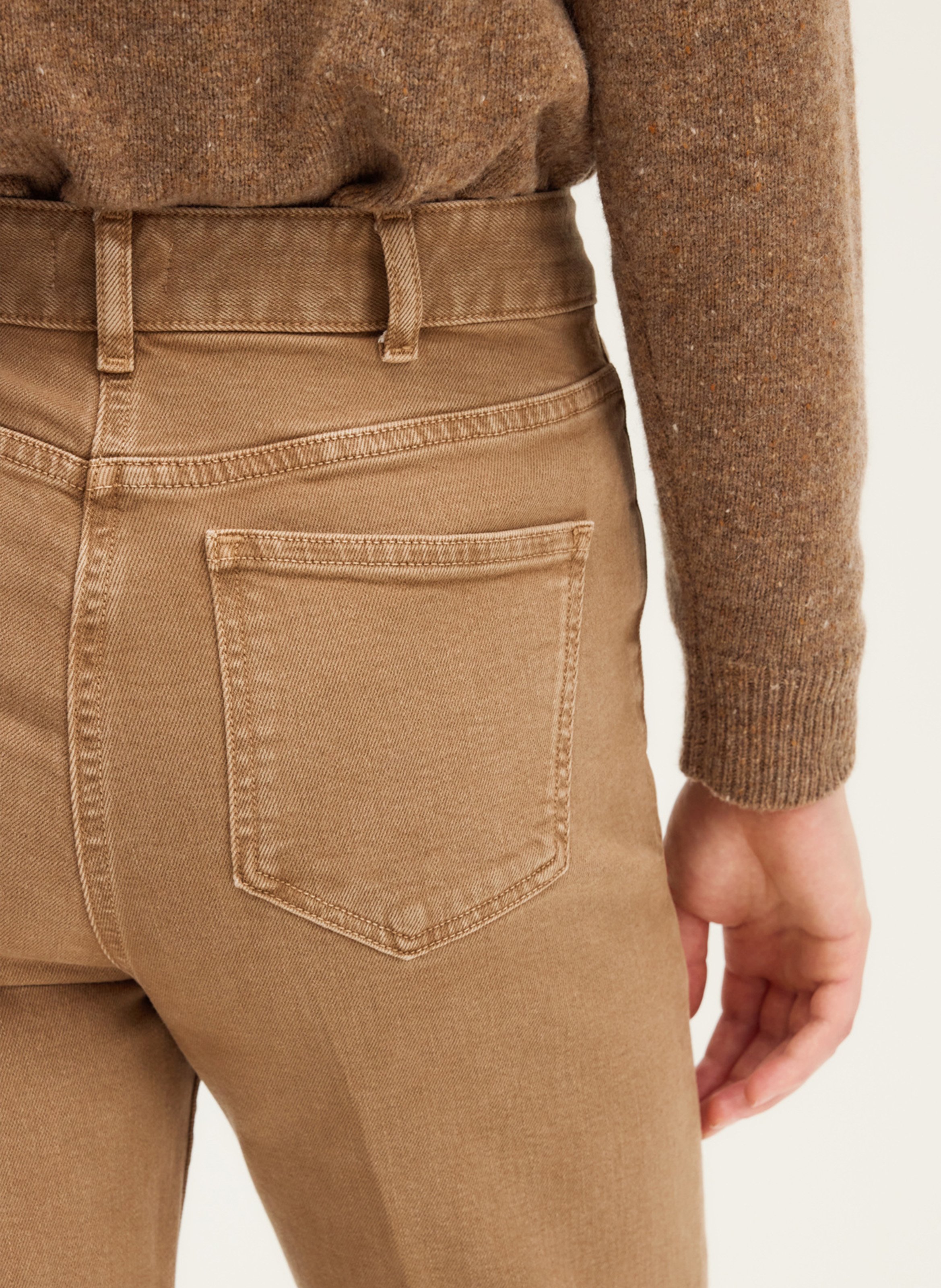 Jean droit PABLO Marron