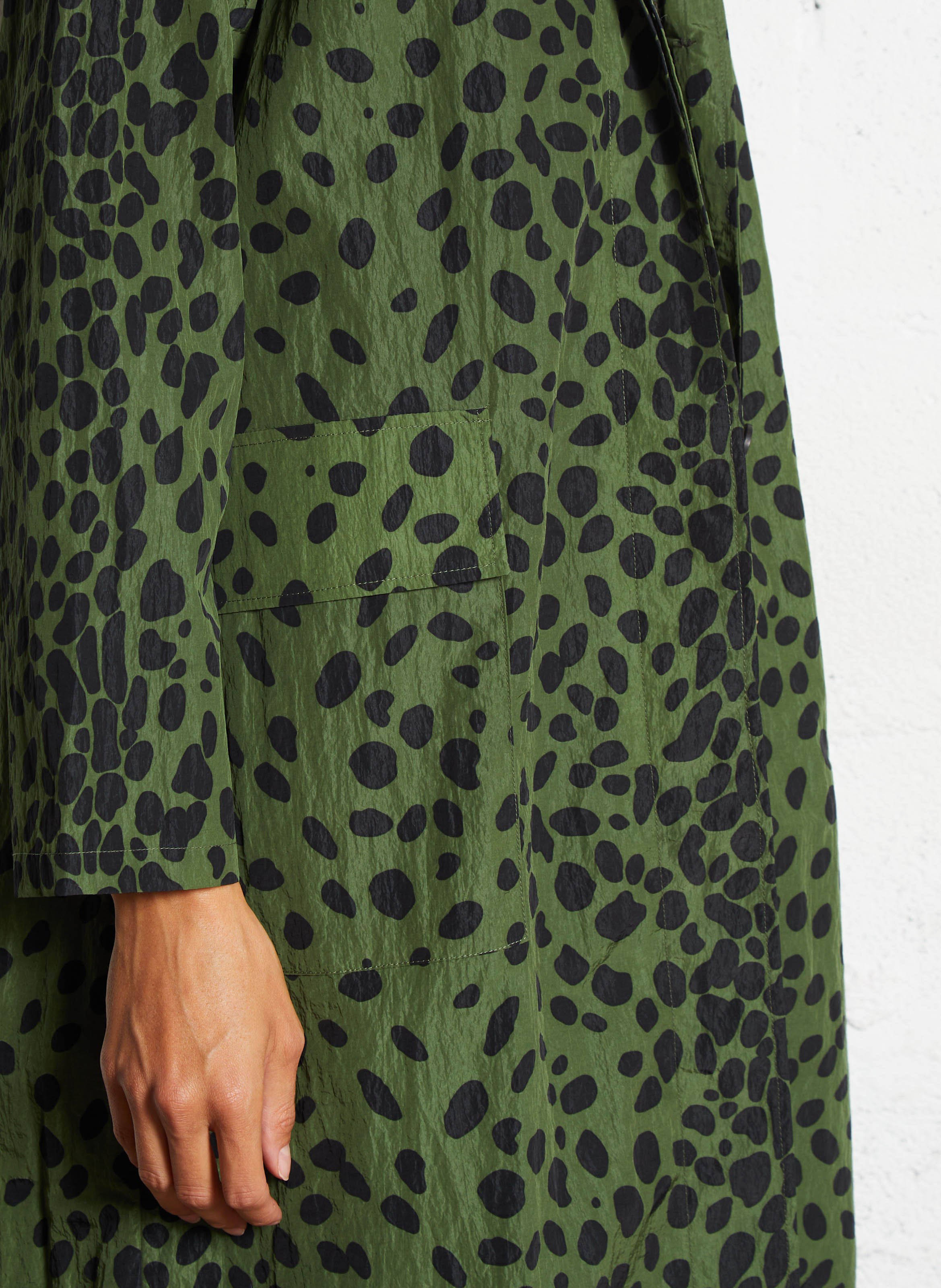 Jacket with classic printed collar LEON & HARPER Green