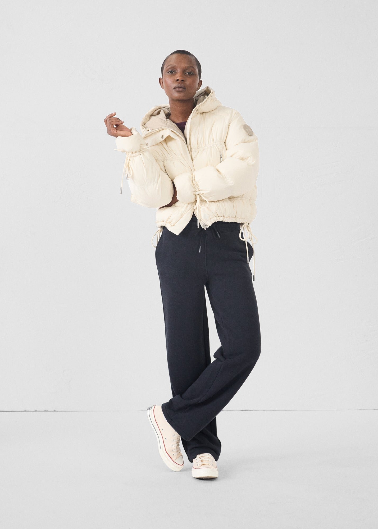Puffer jacket for extreme cold weather - Nami JOTT White