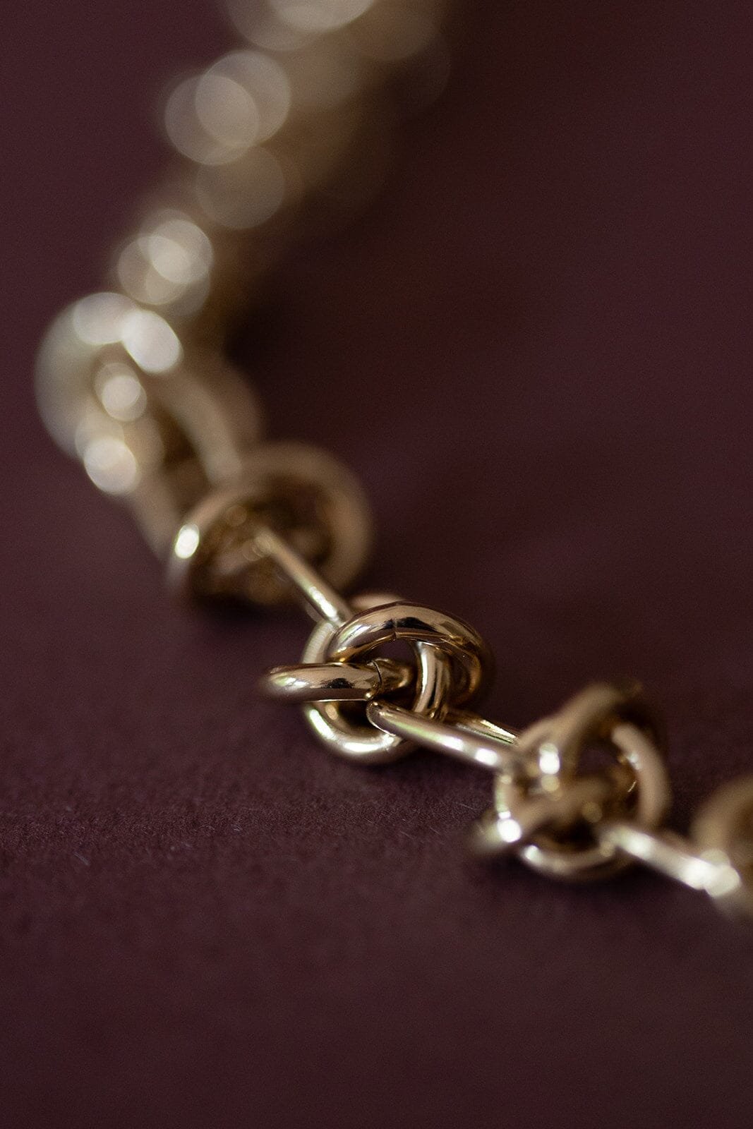 Maxi silver-plated necklace MONSIEUR SIMONE Golden