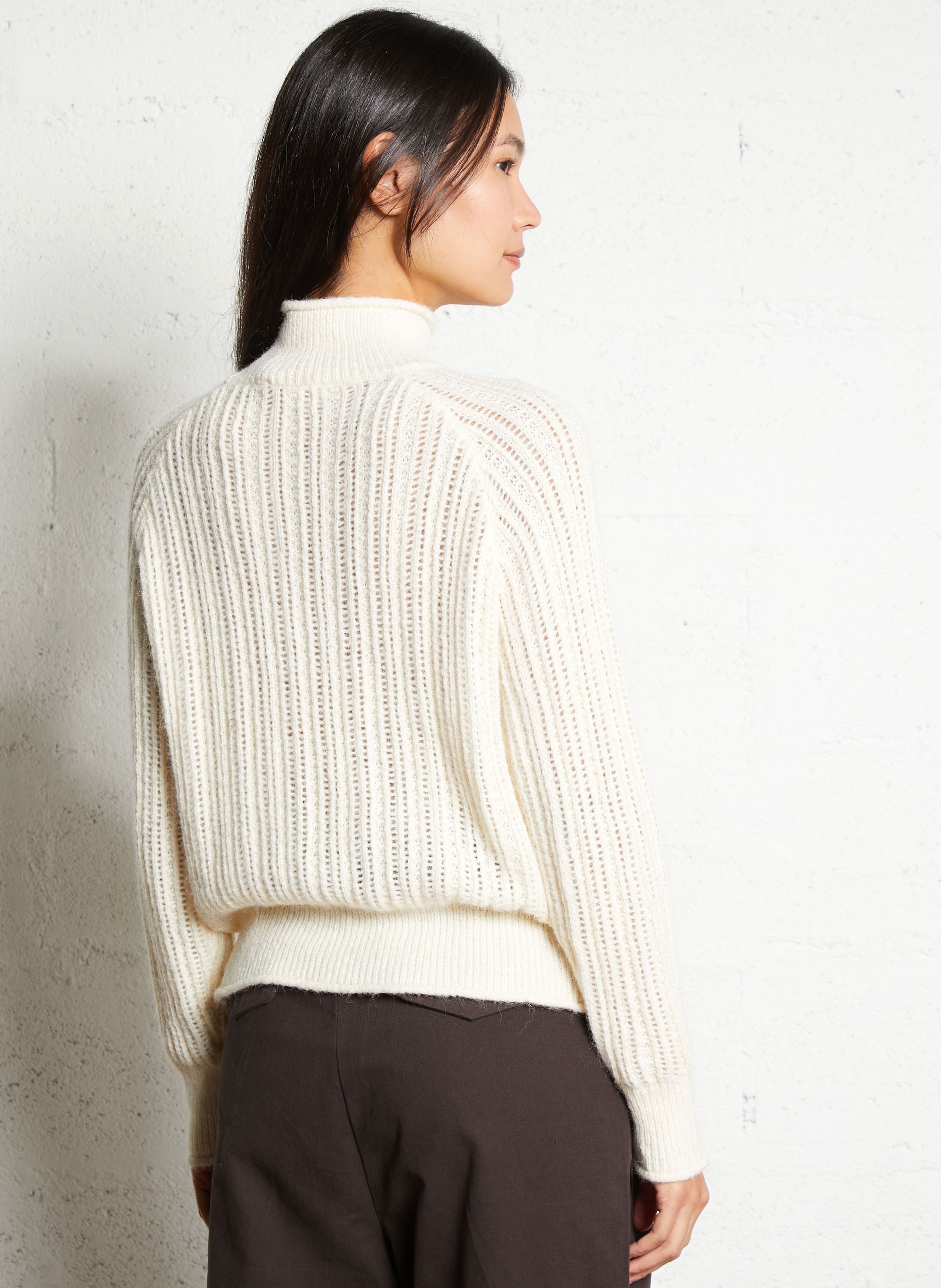 Oversize high-neck sweater LA PETITE ETOILE Beige