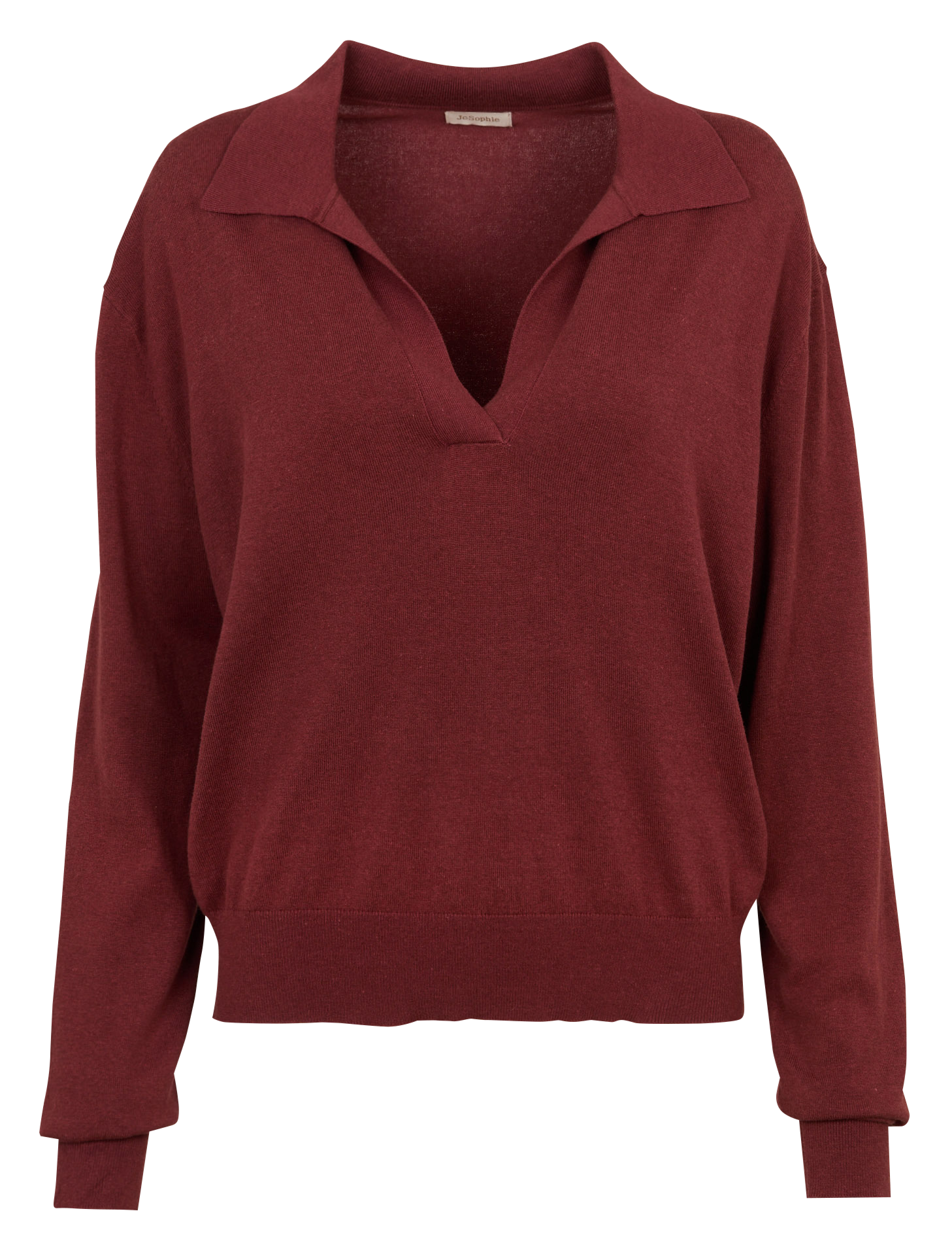 Rechte trui | katoenblend JC SOPHIE Bruin