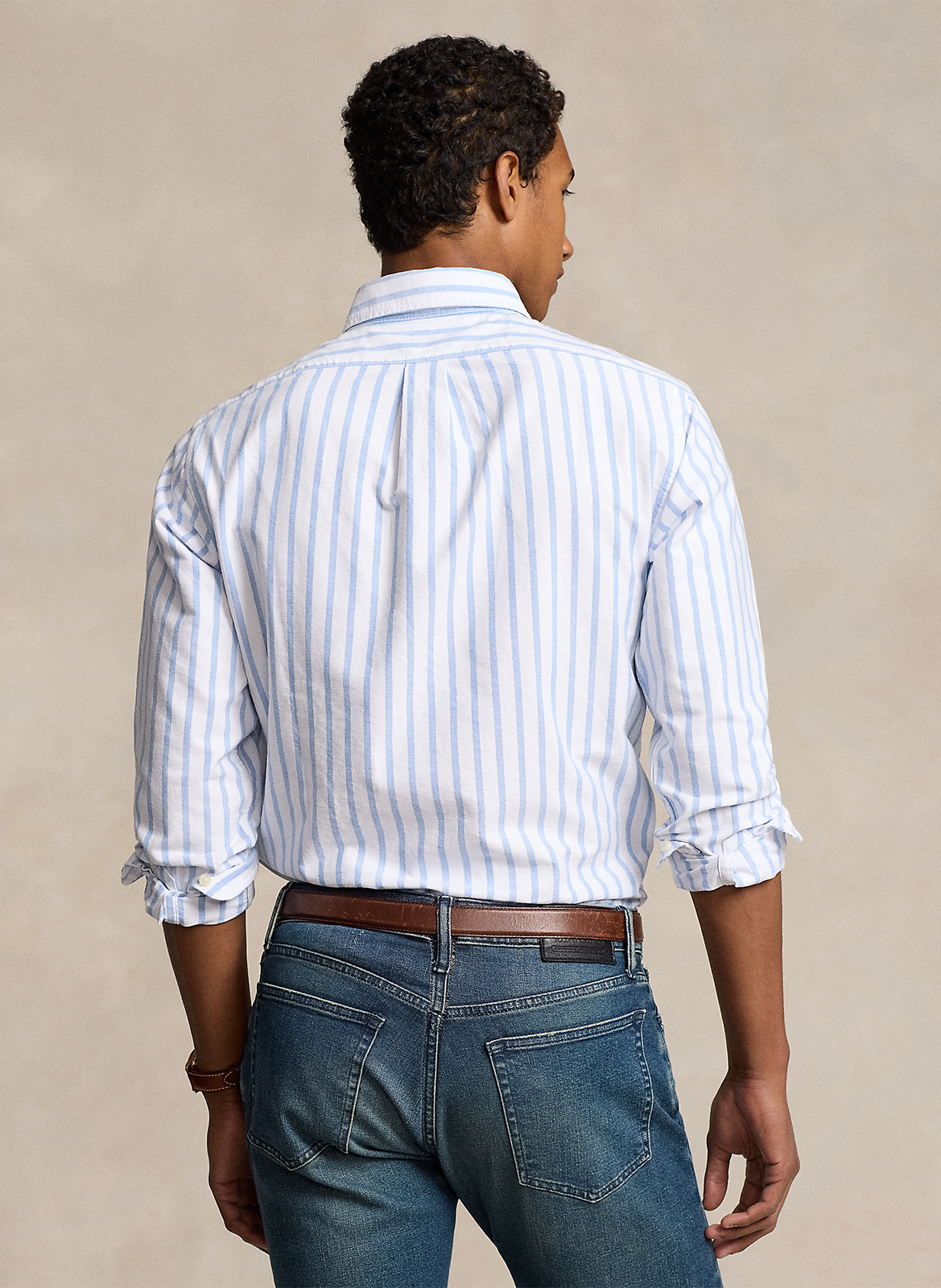 Buttoned striped decorated shirt with long sleeves POLO RALPH LAUREN White