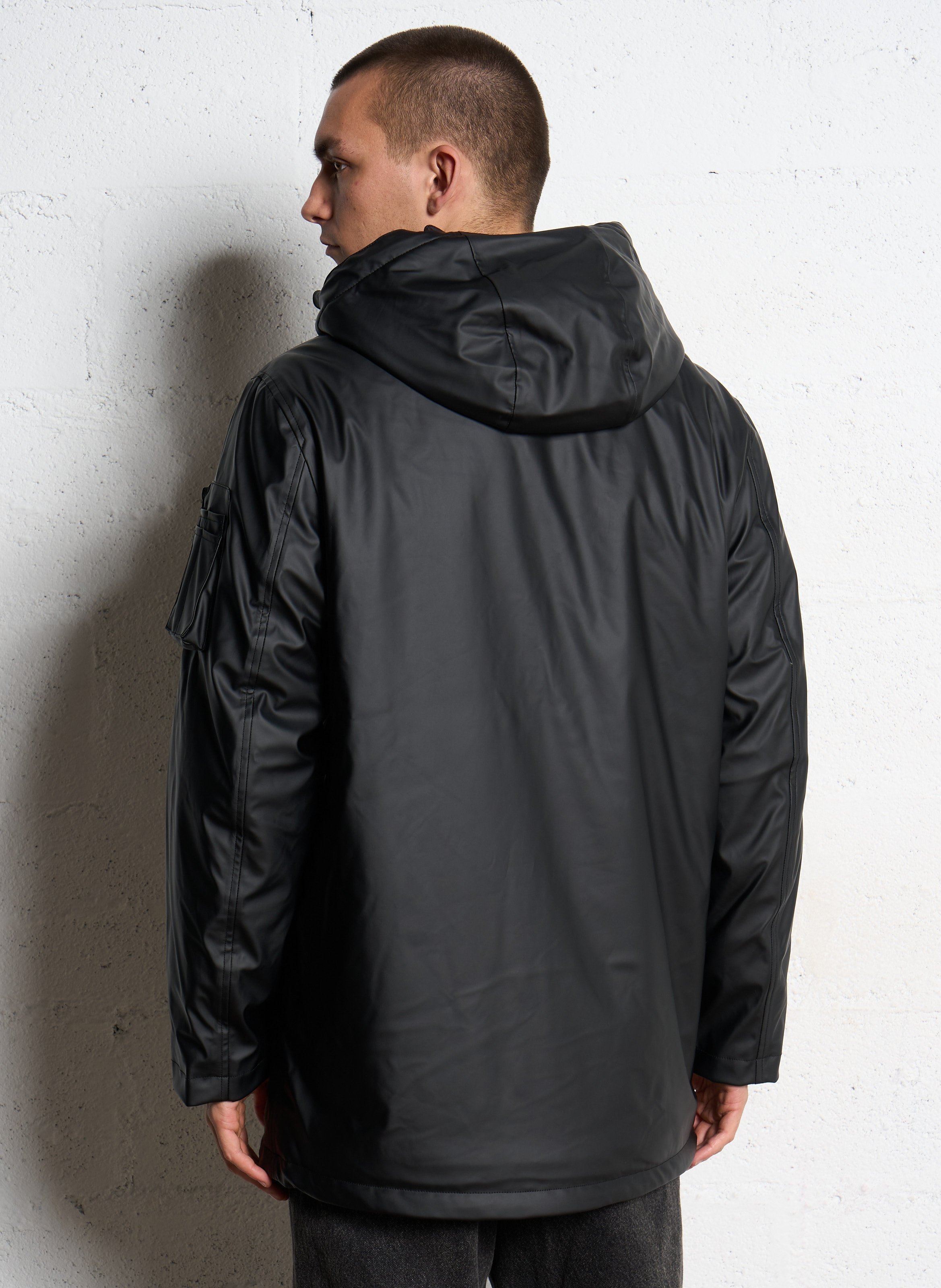 Veste droite zippée à capuche BOMBERS ORIGINAL Noir