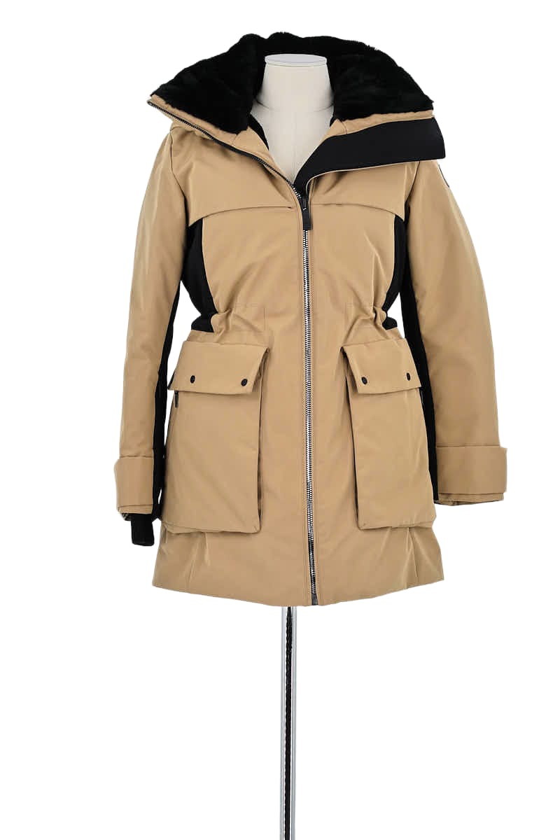 Lightweight quilted padded jacket with high neck FUSALP - Seconde main Beige