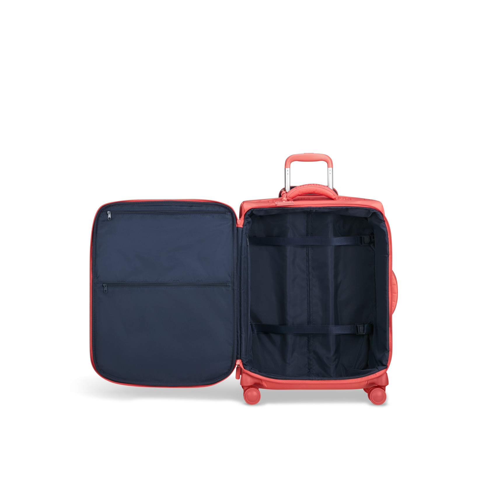 Feather suitcase 4 wheels size M LIPAULT Pink