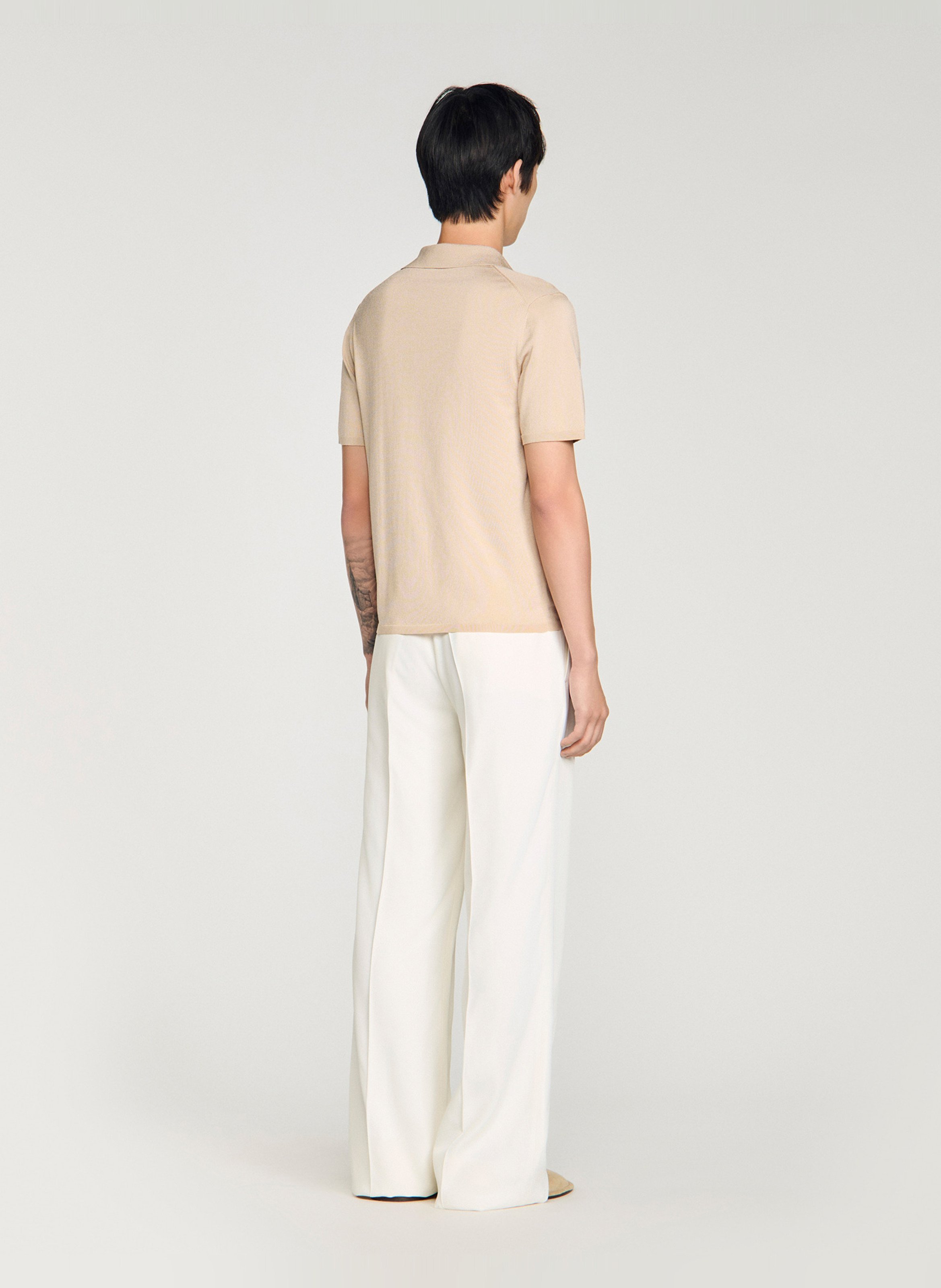 Polo regular-fit SANDRO Beige