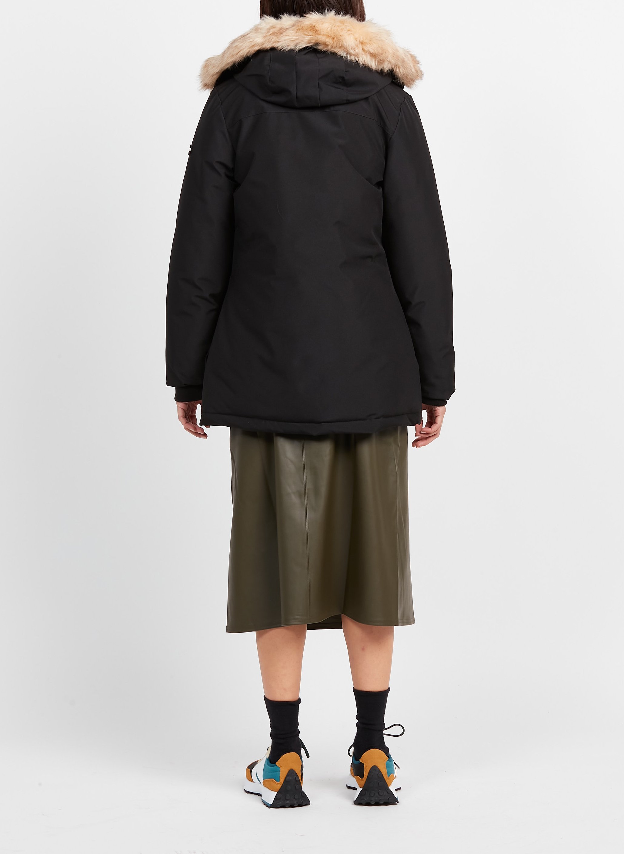 Parka à capuche SCHOTT Noir