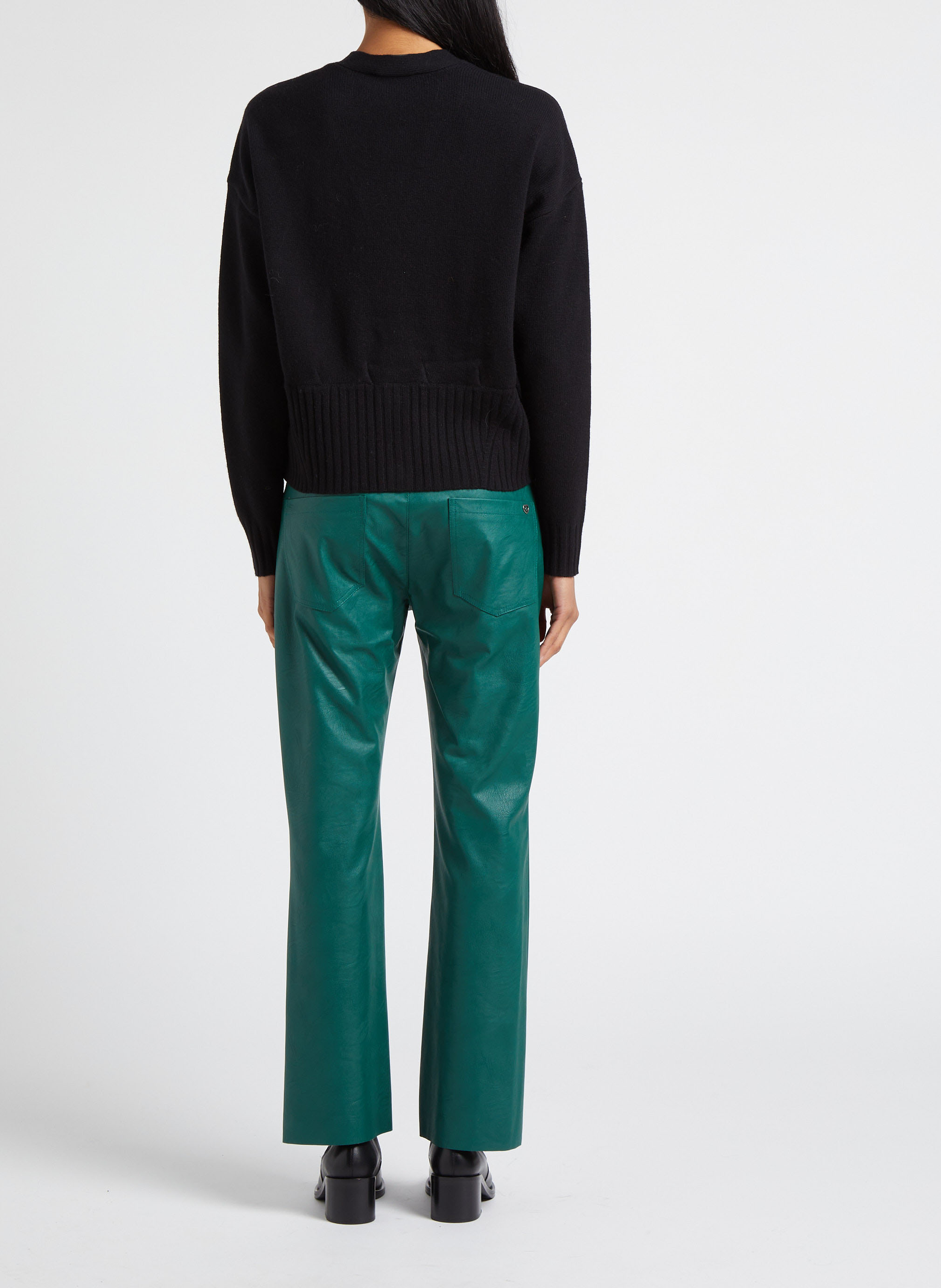 Pantalon flare taille normale PLEASE Vert
