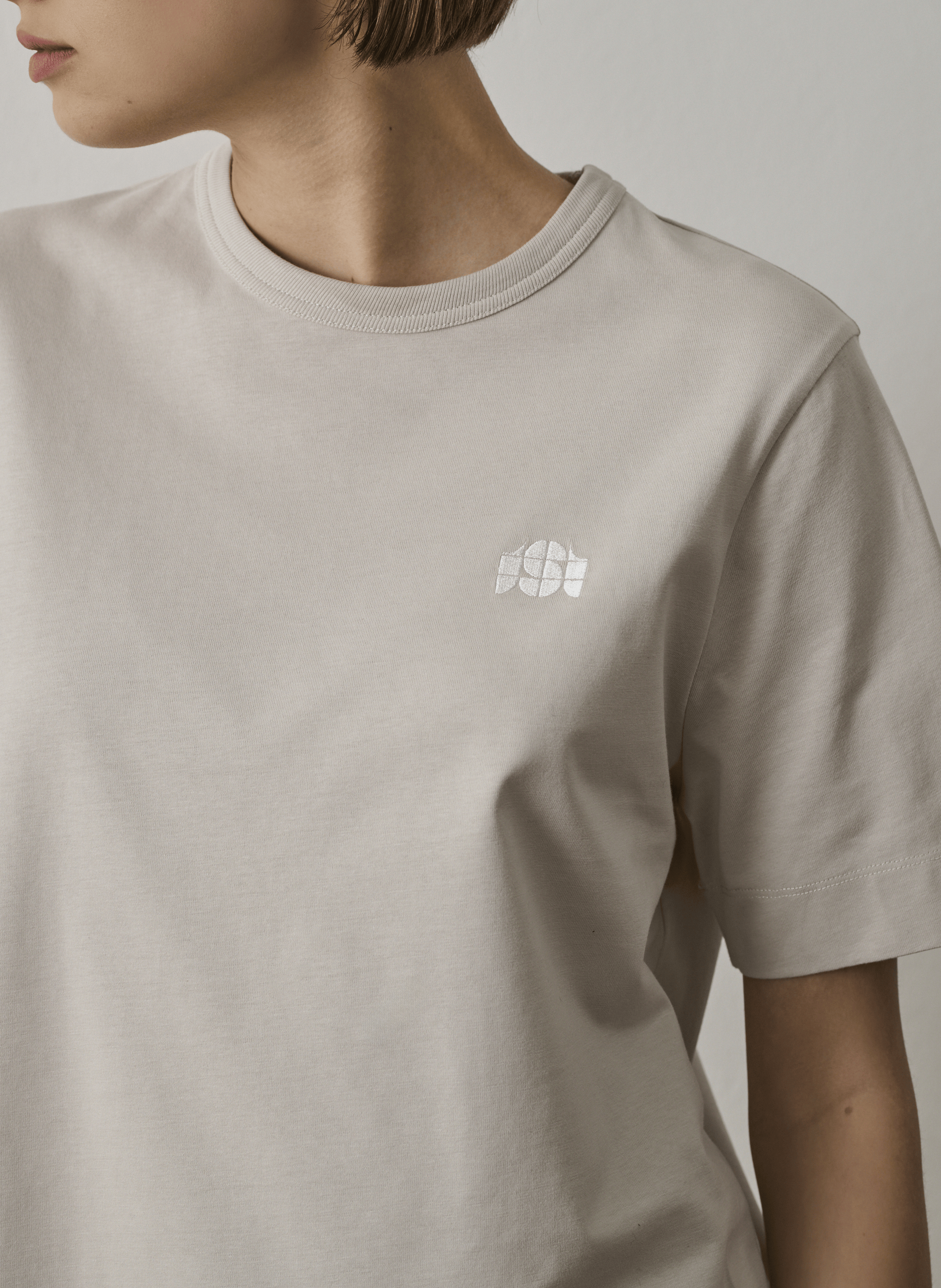 Round-neck organic cotton T-shirt SOEUR White