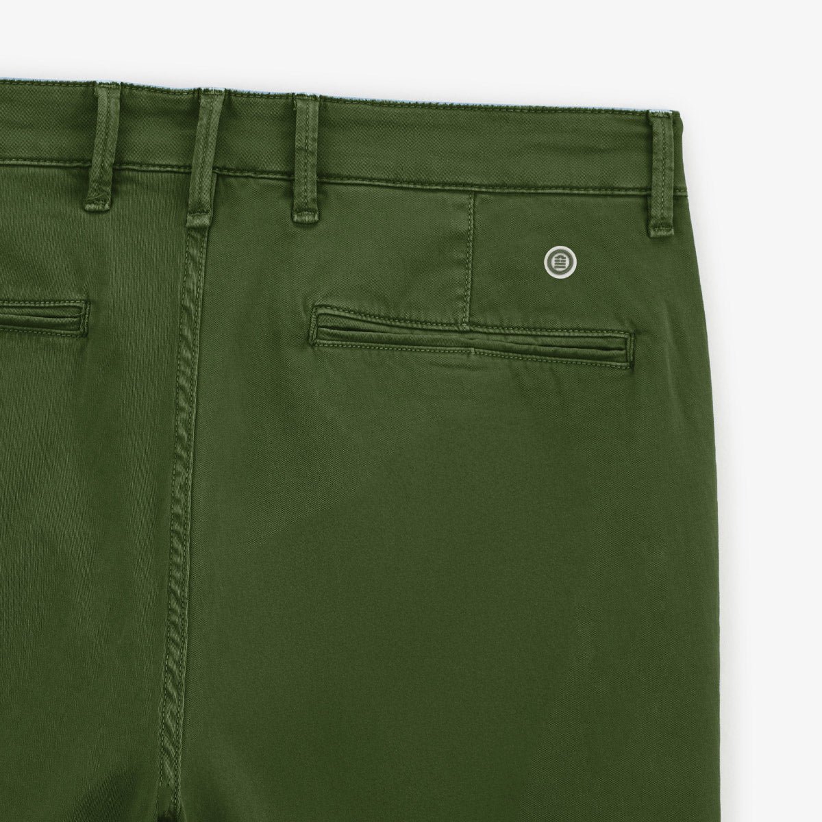 Straight cut Bermuda shorts in stretch cotton SERGE BLANCO Green