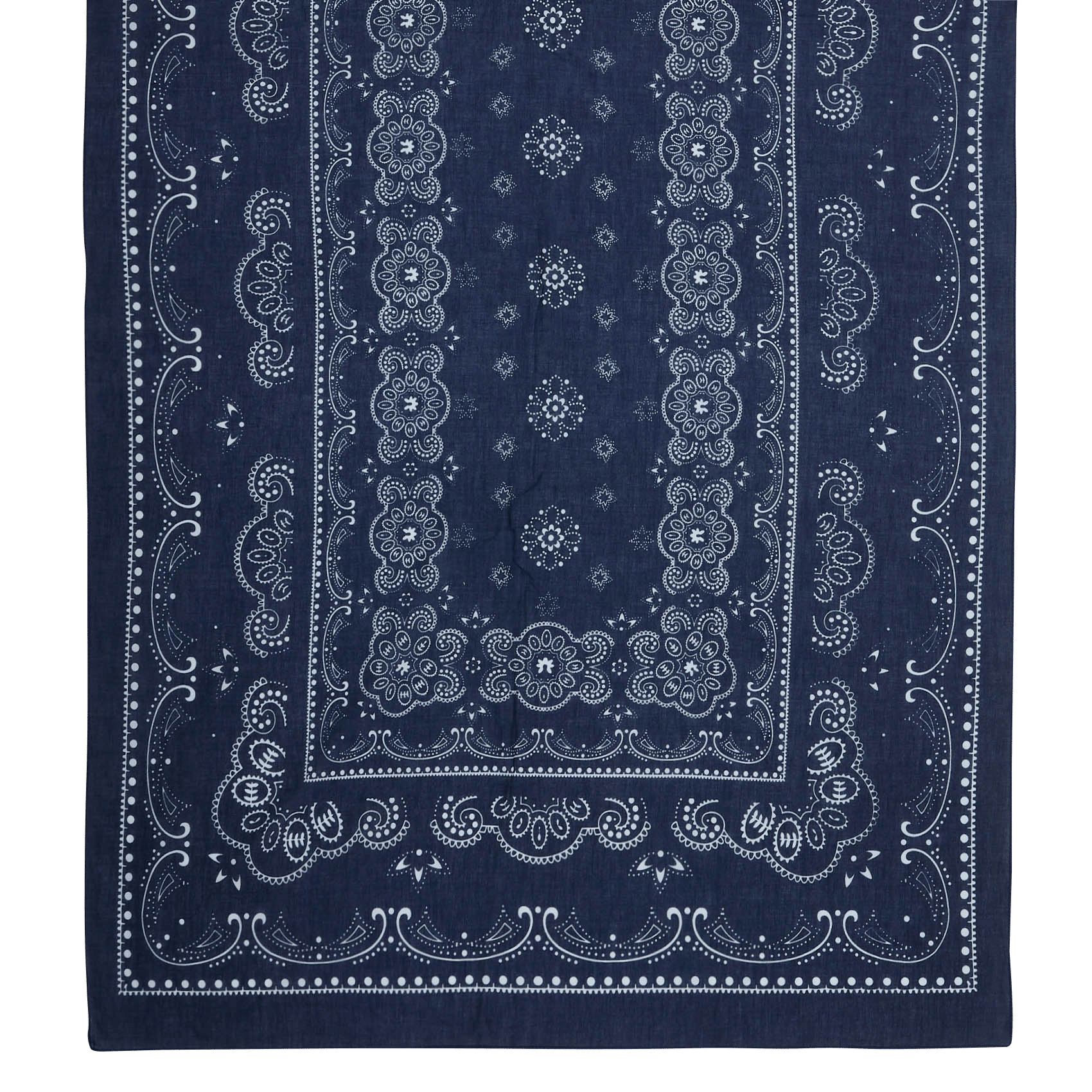 Foulard imprimé en coton LE TEMPS DES CERISES Bleu