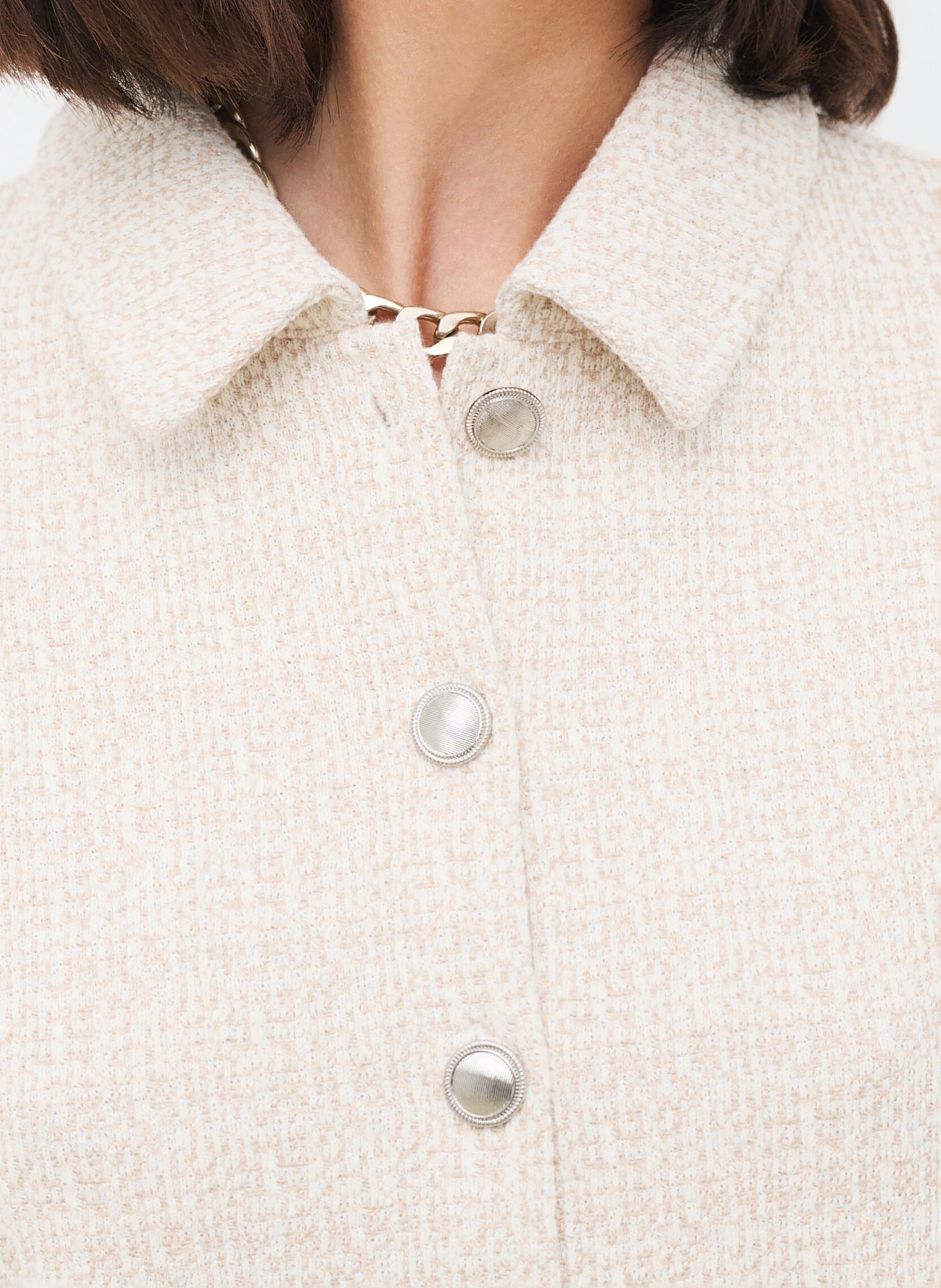 Chemise col classique CAROLL Beige