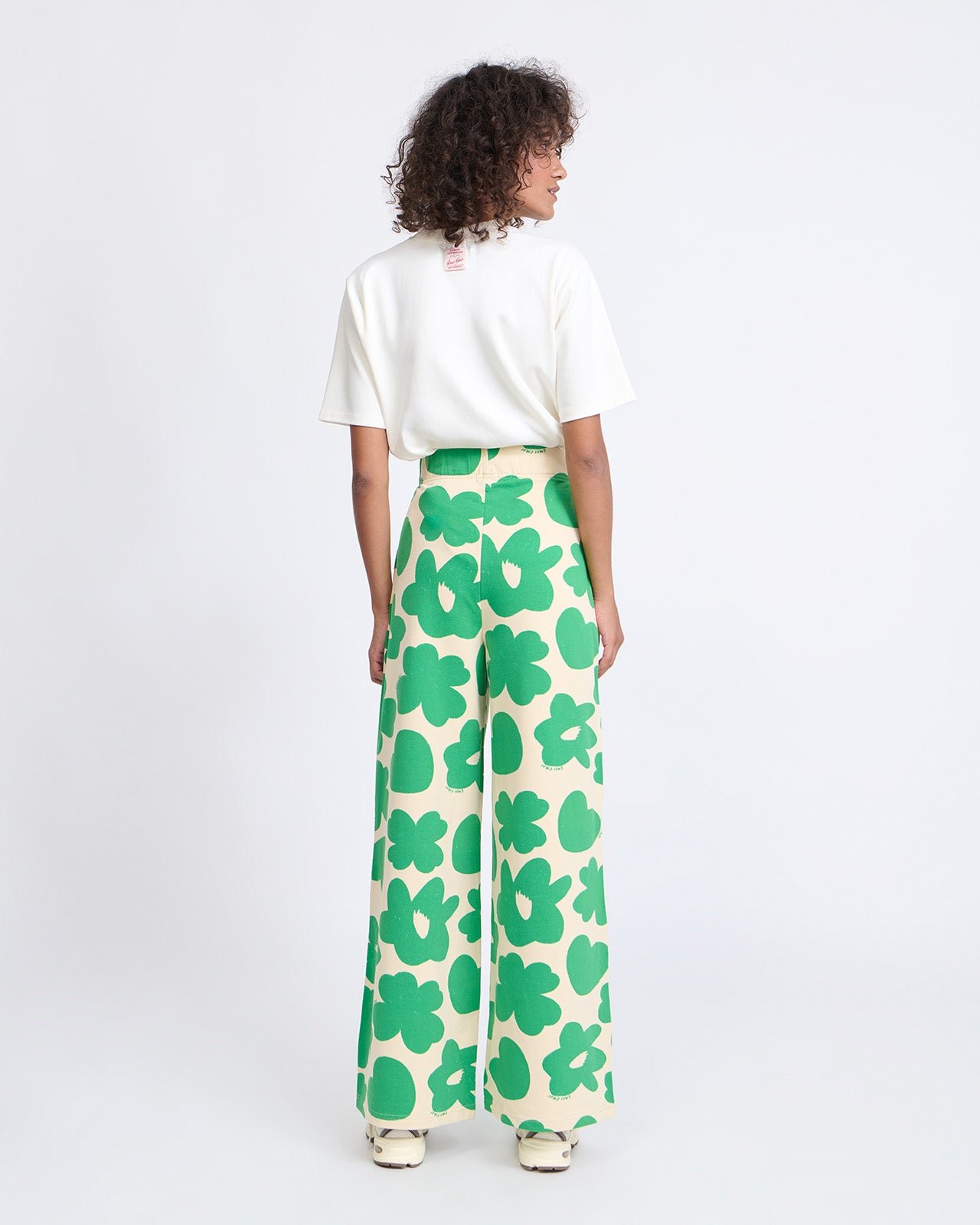 Maxi printed organic cotton pants - Lucky EMOI EMOI Green