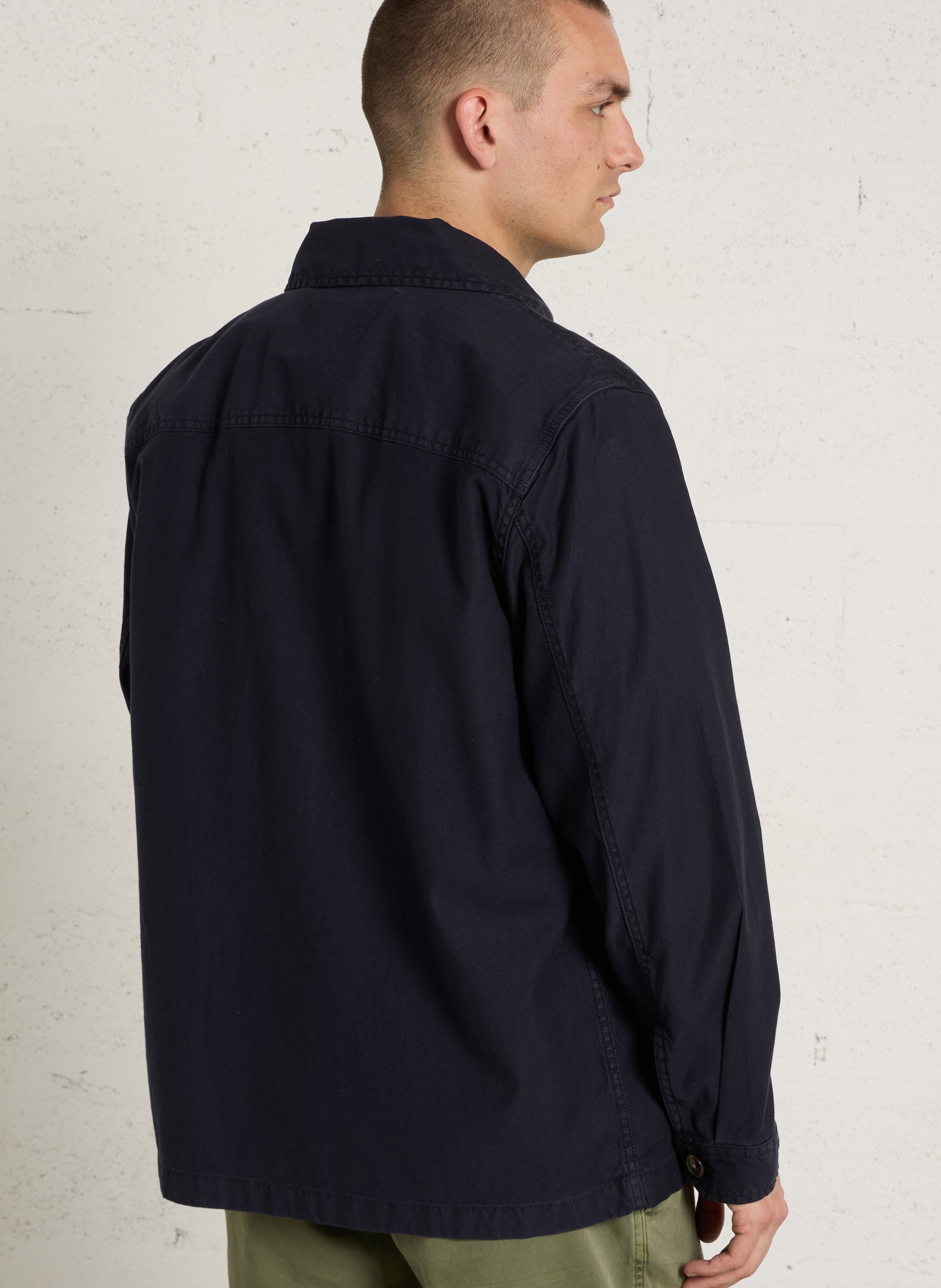 Chemise col classique en coton GANT Bleu