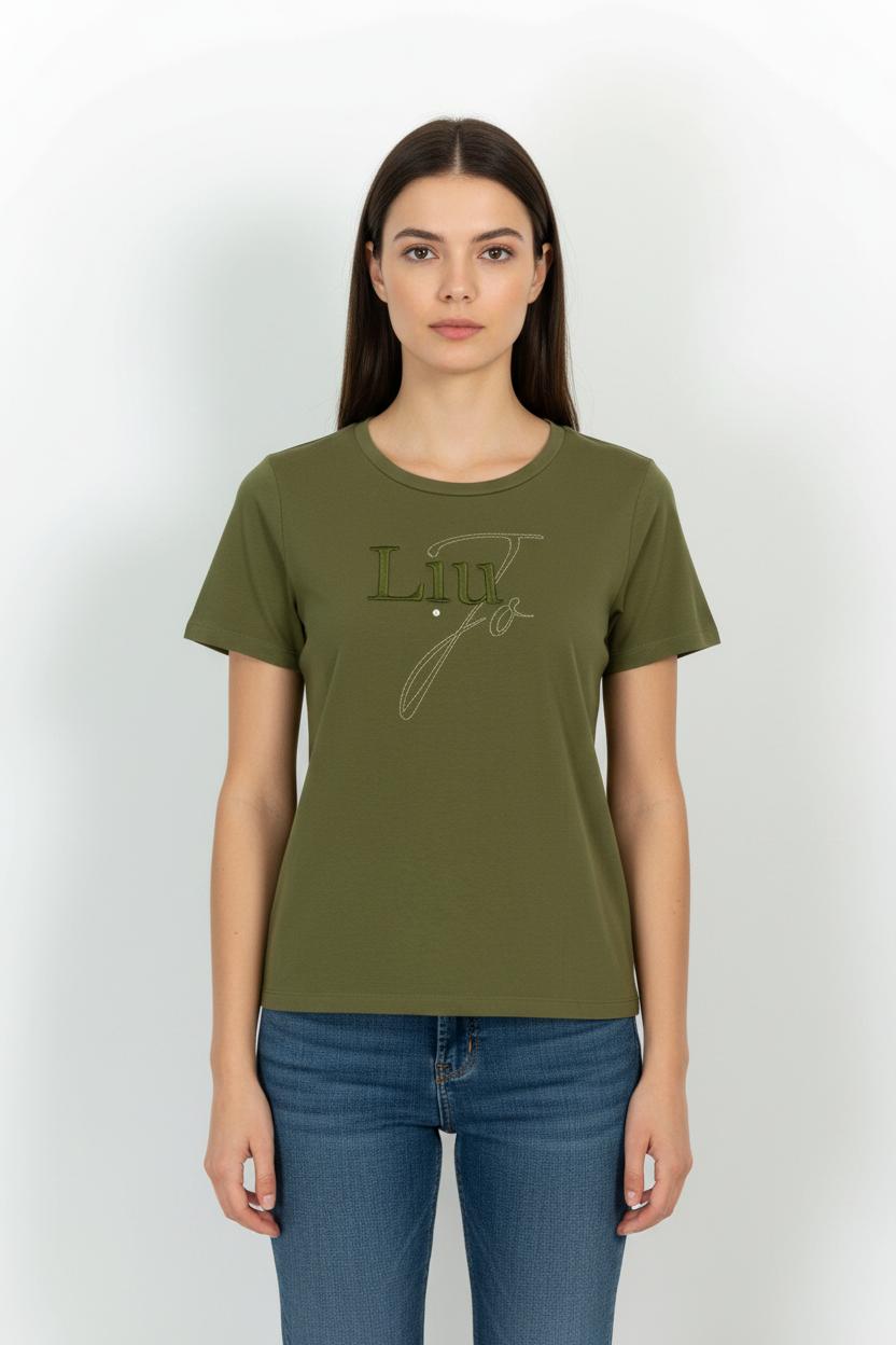 Tommy Badge T-shirt LIU JO - SECONDE MAIN Green