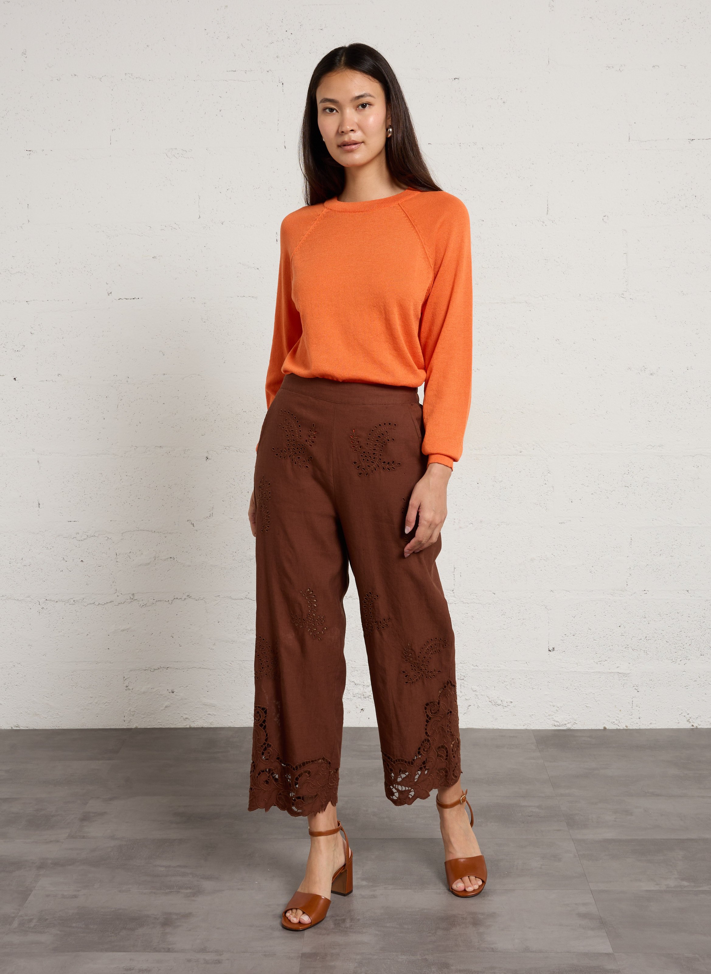 High-neck sweater SUD EXPRESS Orange