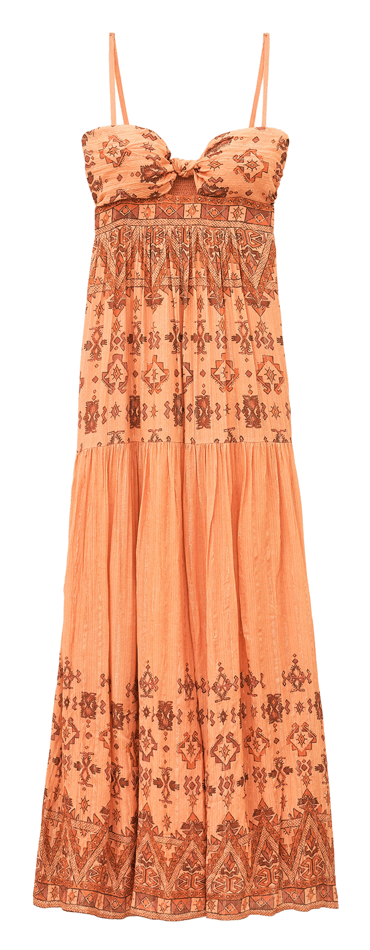 Printed midi dress BA&SH Orange