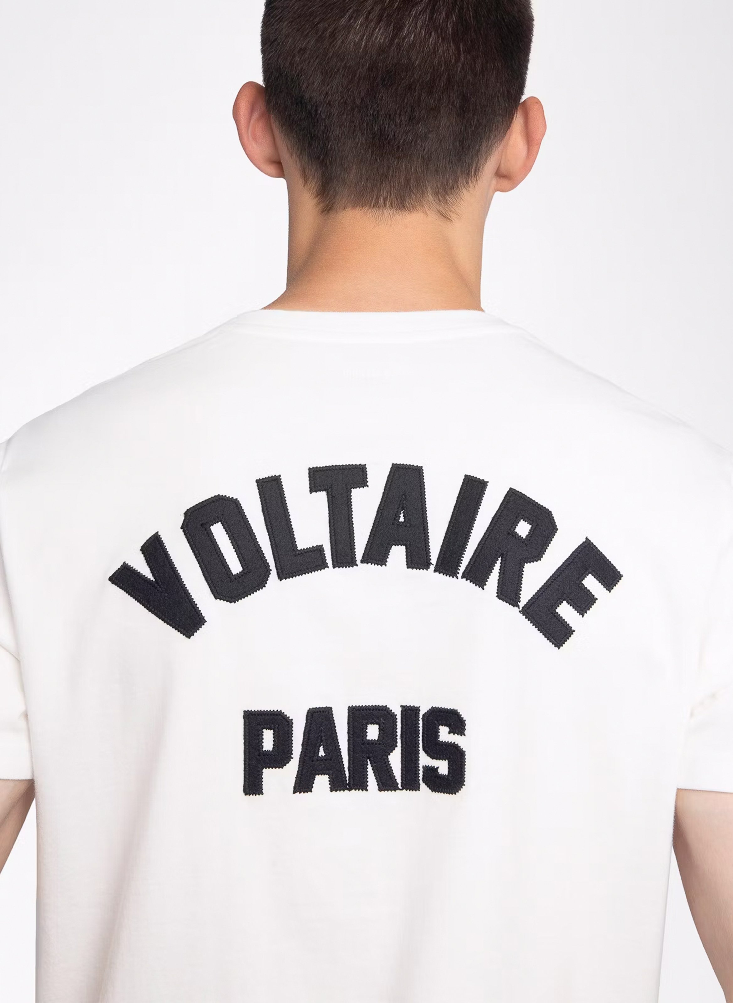 Tee-shirt col rond en coton ZADIG&VOLTAIRE Blanc